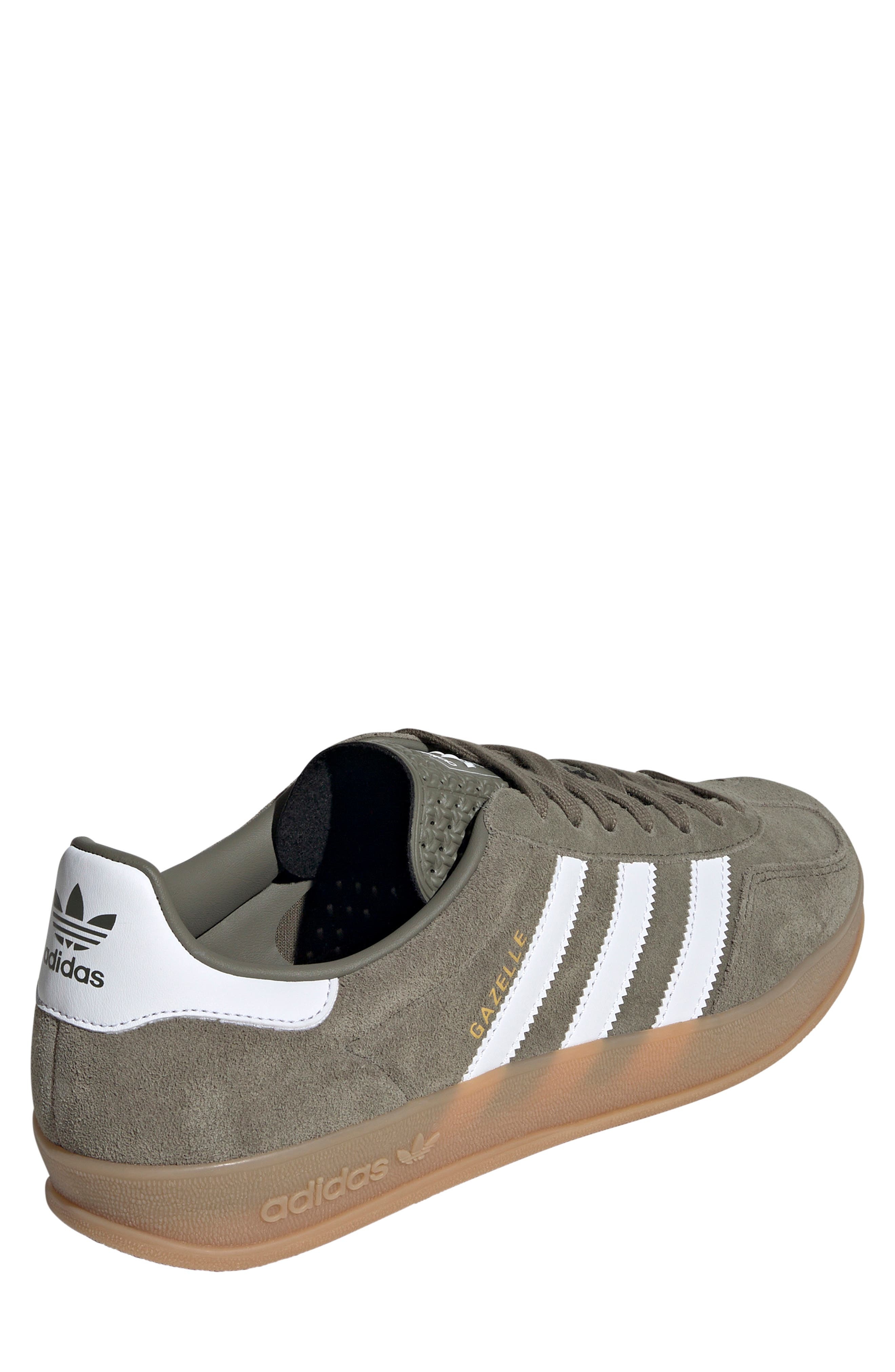 adidas Gazelle Sneaker in Olive/White/Gold Metallic at Nordstrom - 2