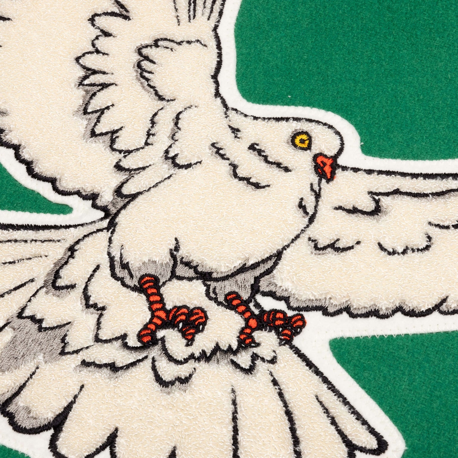 SAINT MICHAEL X SHERMER ACADEMY PIGEON VARSITY JACKET - GREEN - 5