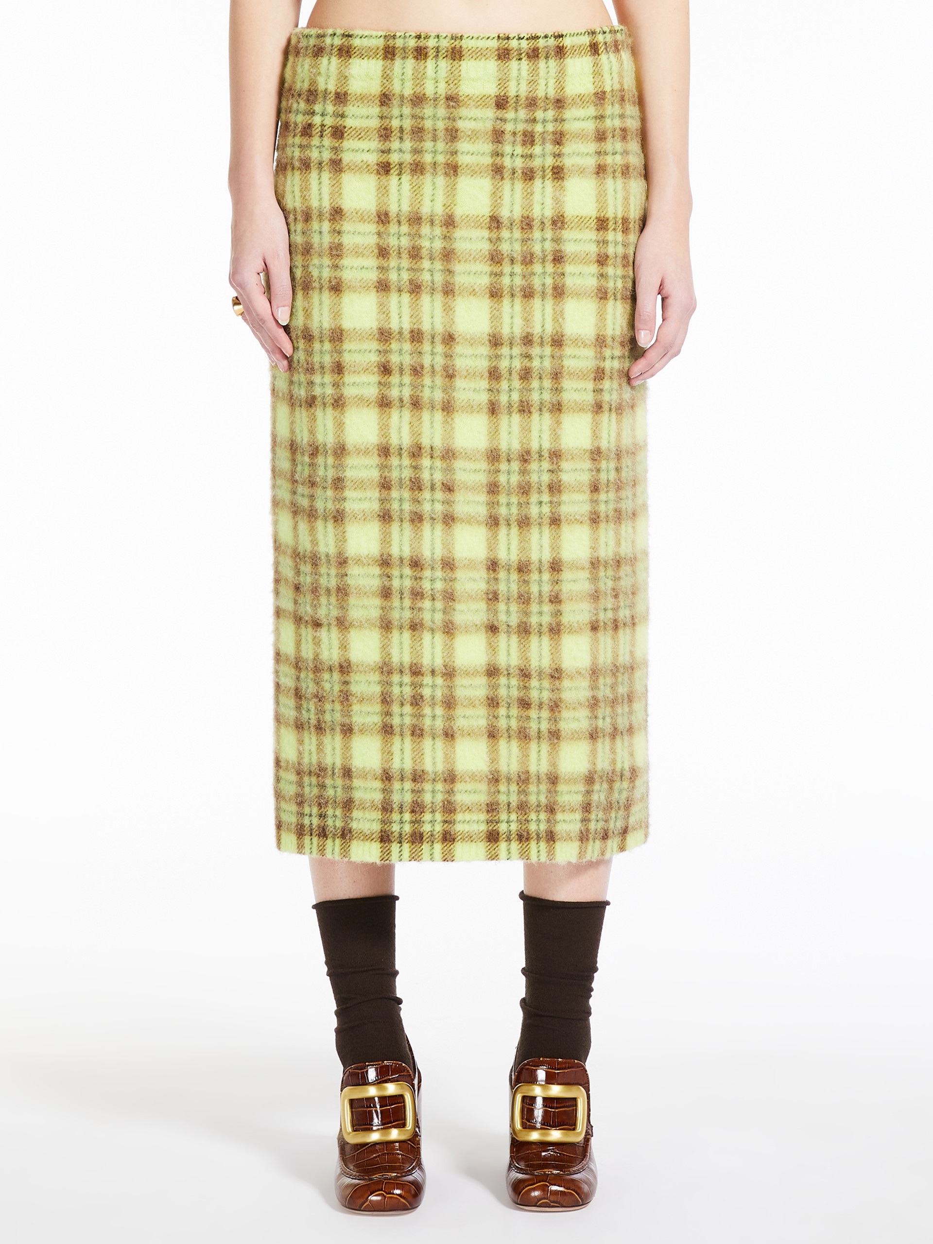 BARD Alpaca blend-knit skirt - 3