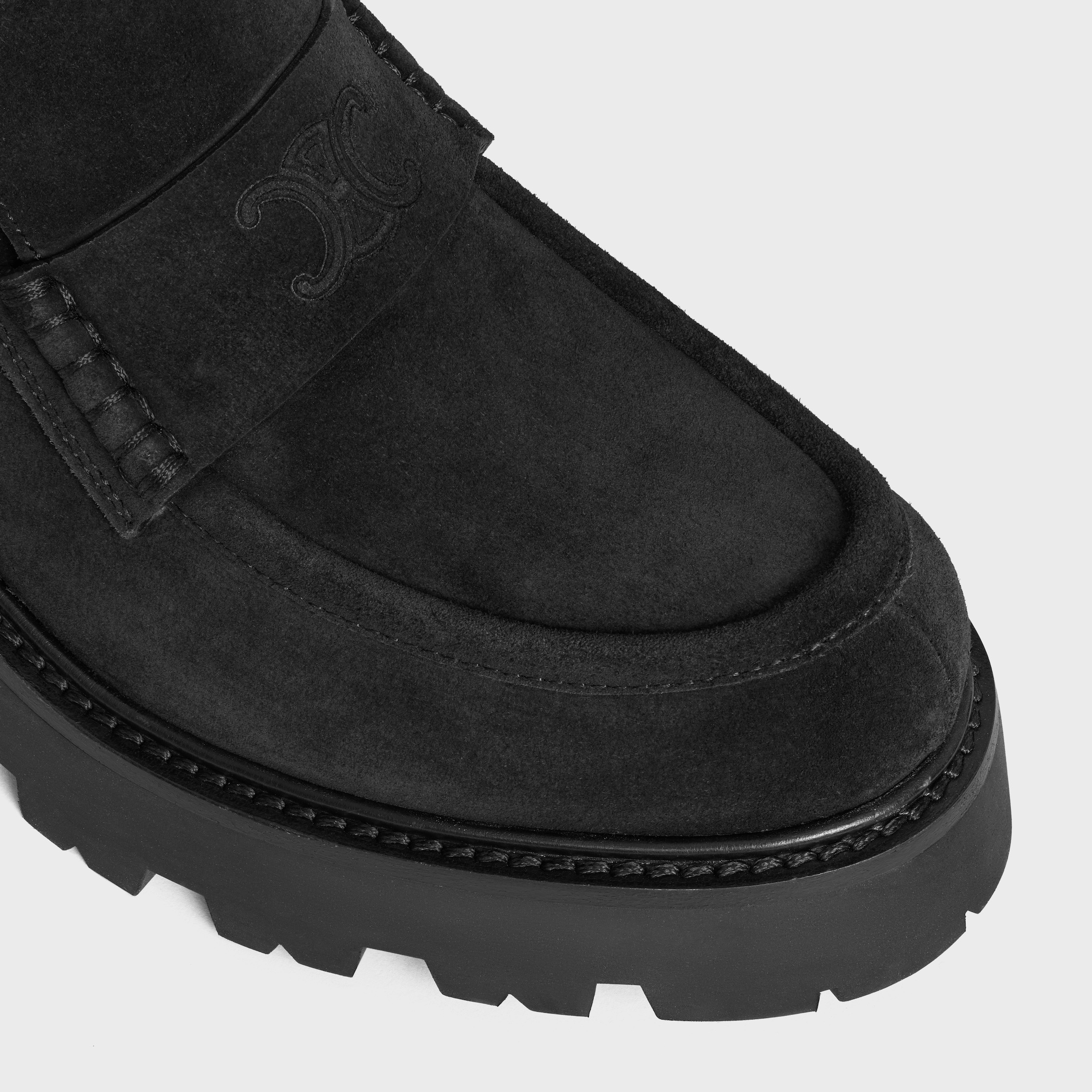 CELINE TRIOMPHE LOAFERS IN SUEDE CALFSKIN - 4