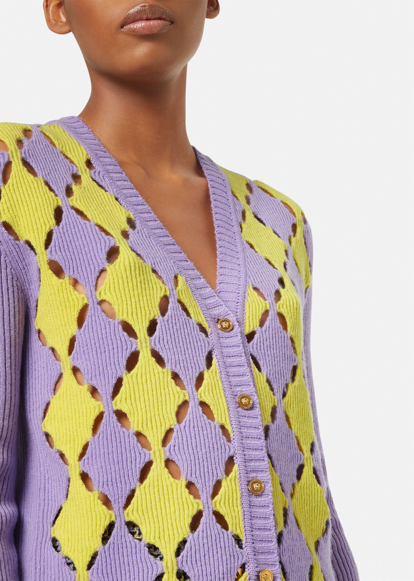 Medusa Harlequin Cardigan - 5