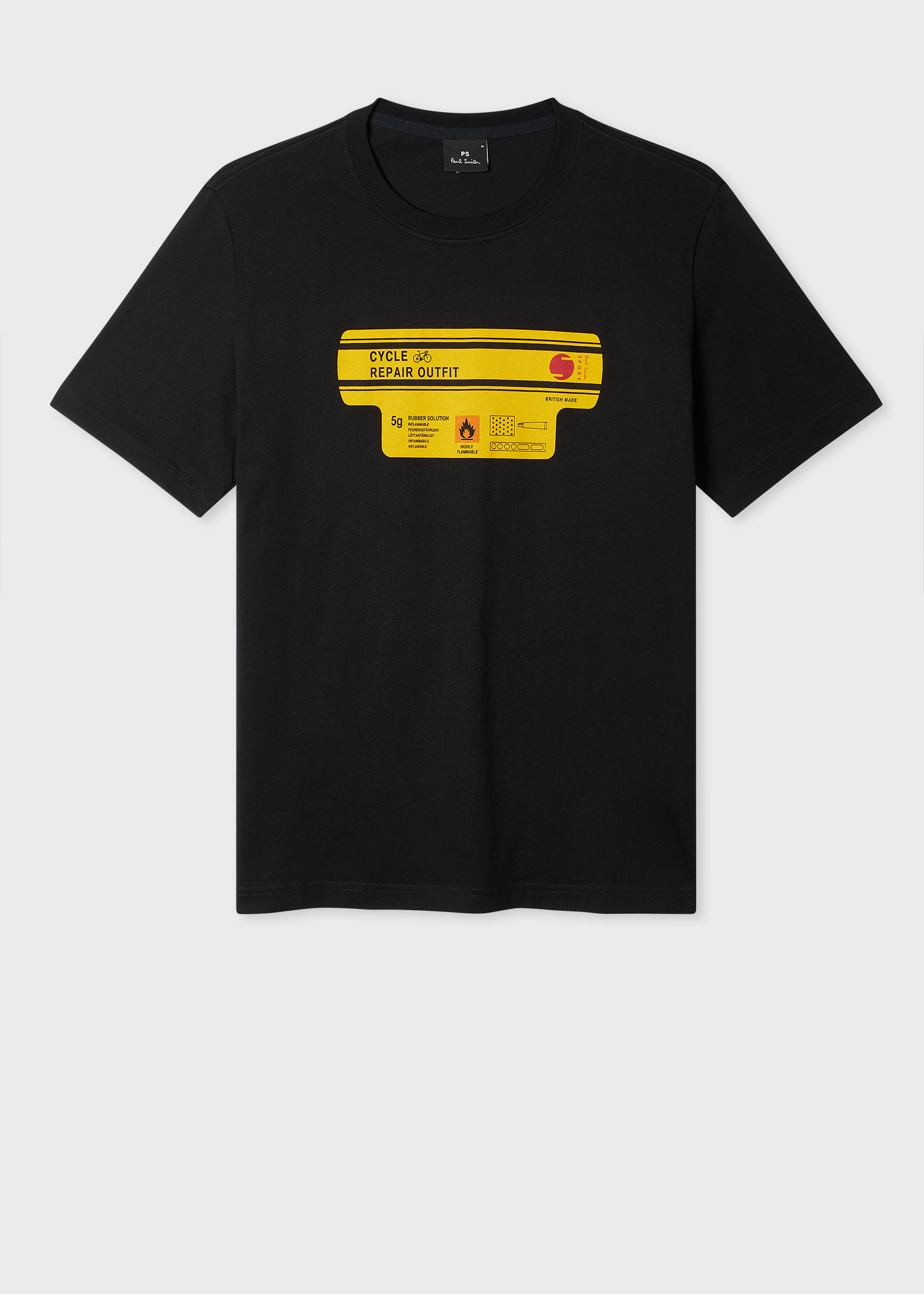 Black 'Cycle Repair Outfit' Print T-Shirt - 1