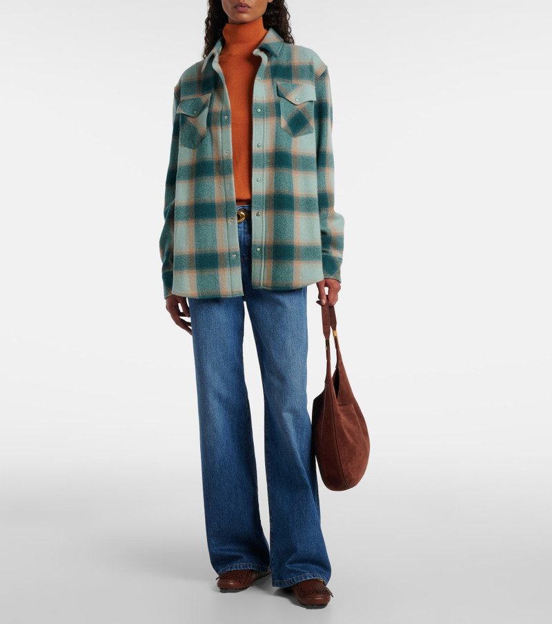 SAVETTE Florence Medium suede shoulder bag outlook