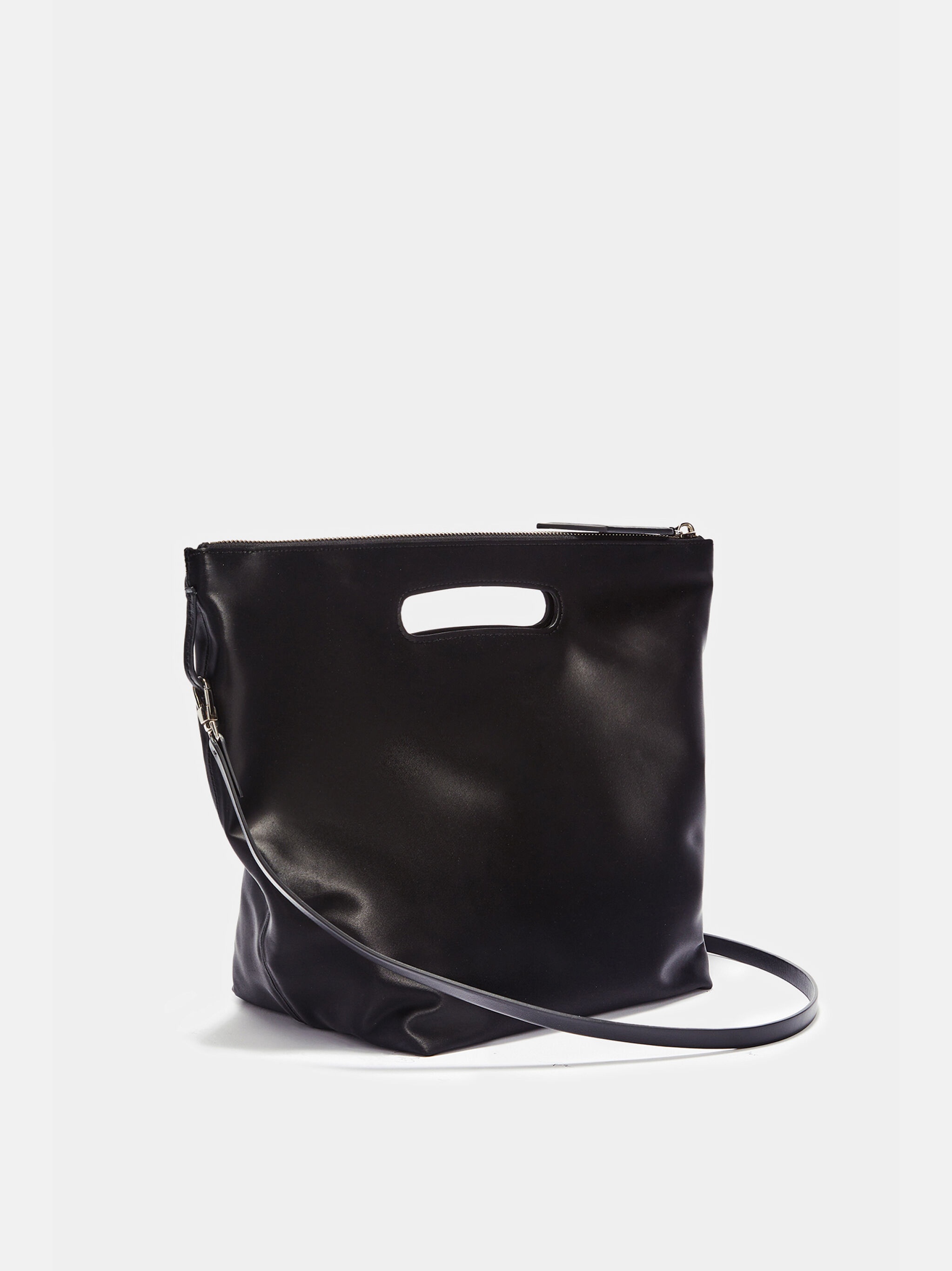 ''VIA DEI GIARDINI 30'' BLACK TOTE BAG - 3