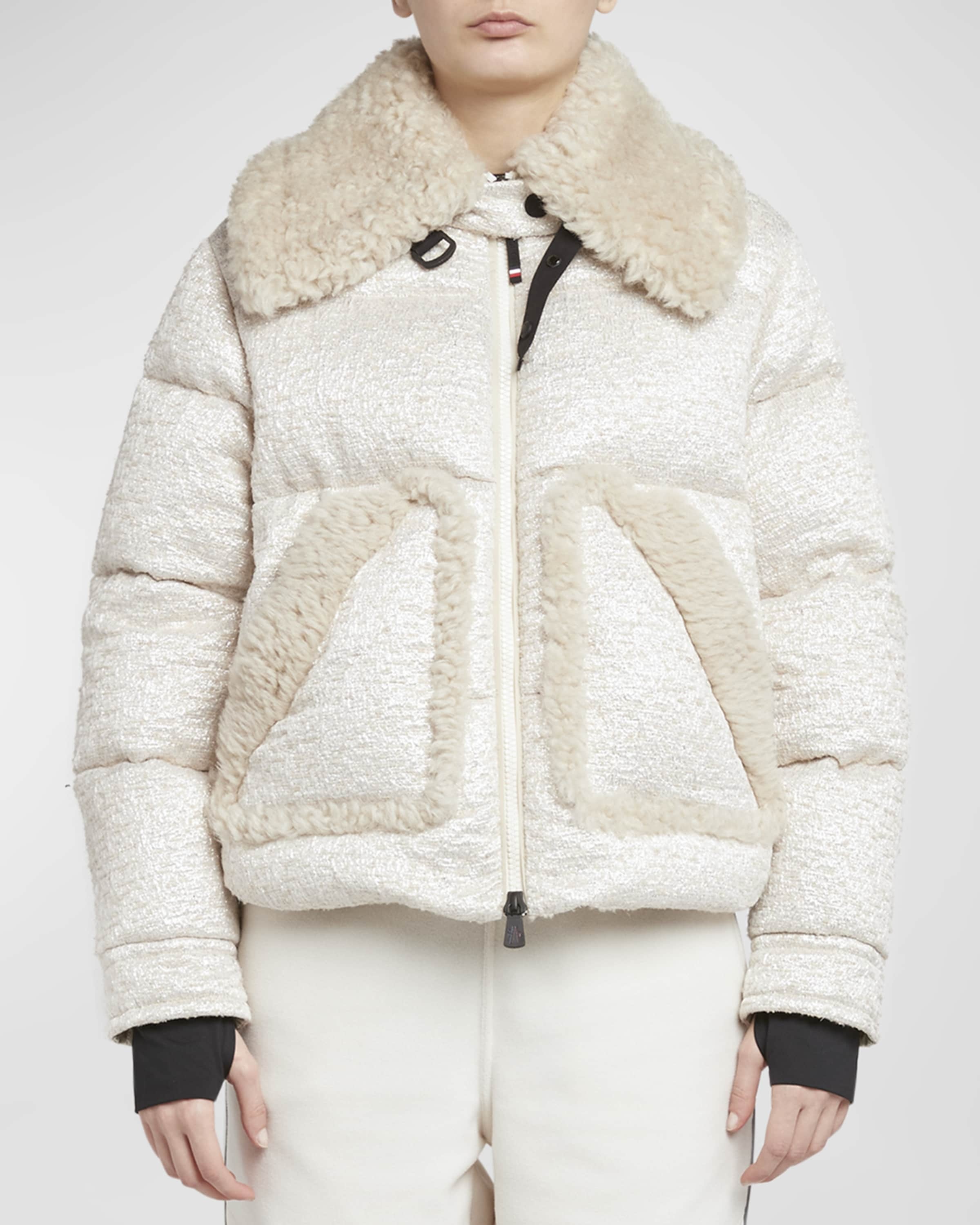 Stowe Metallic Boucle Puffer Jacket - 2