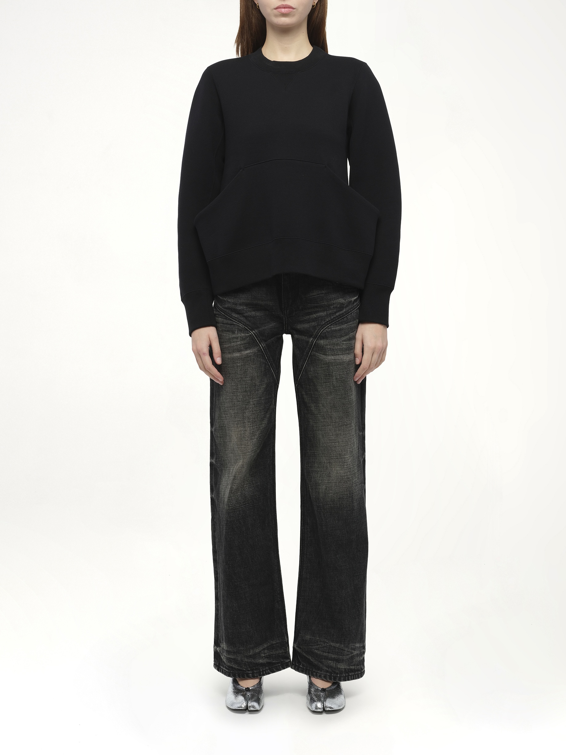 Sponge Sweat Pullover in Black - 7