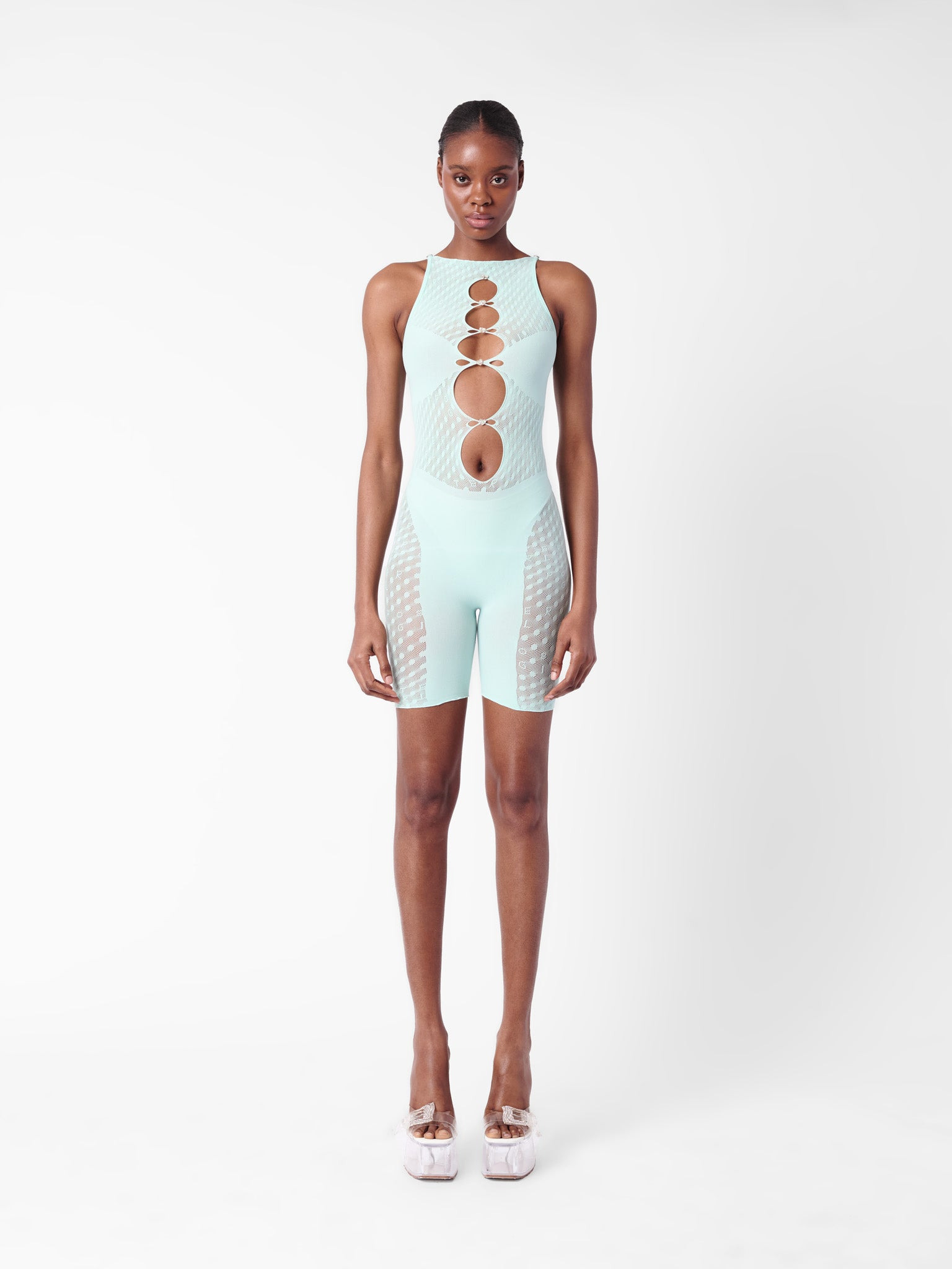 JETTA JUMPSUIT IN SOFT TURQUOISE - 2