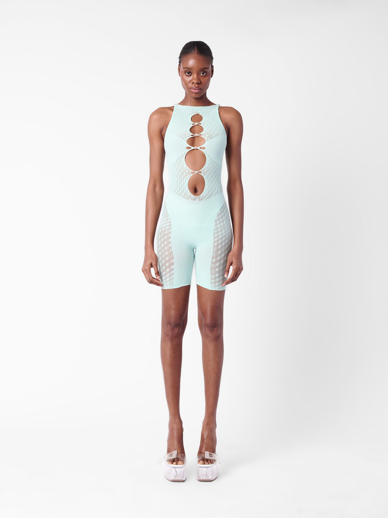POSTER GIRL JETTA JUMPSUIT IN SOFT TURQUOISE outlook