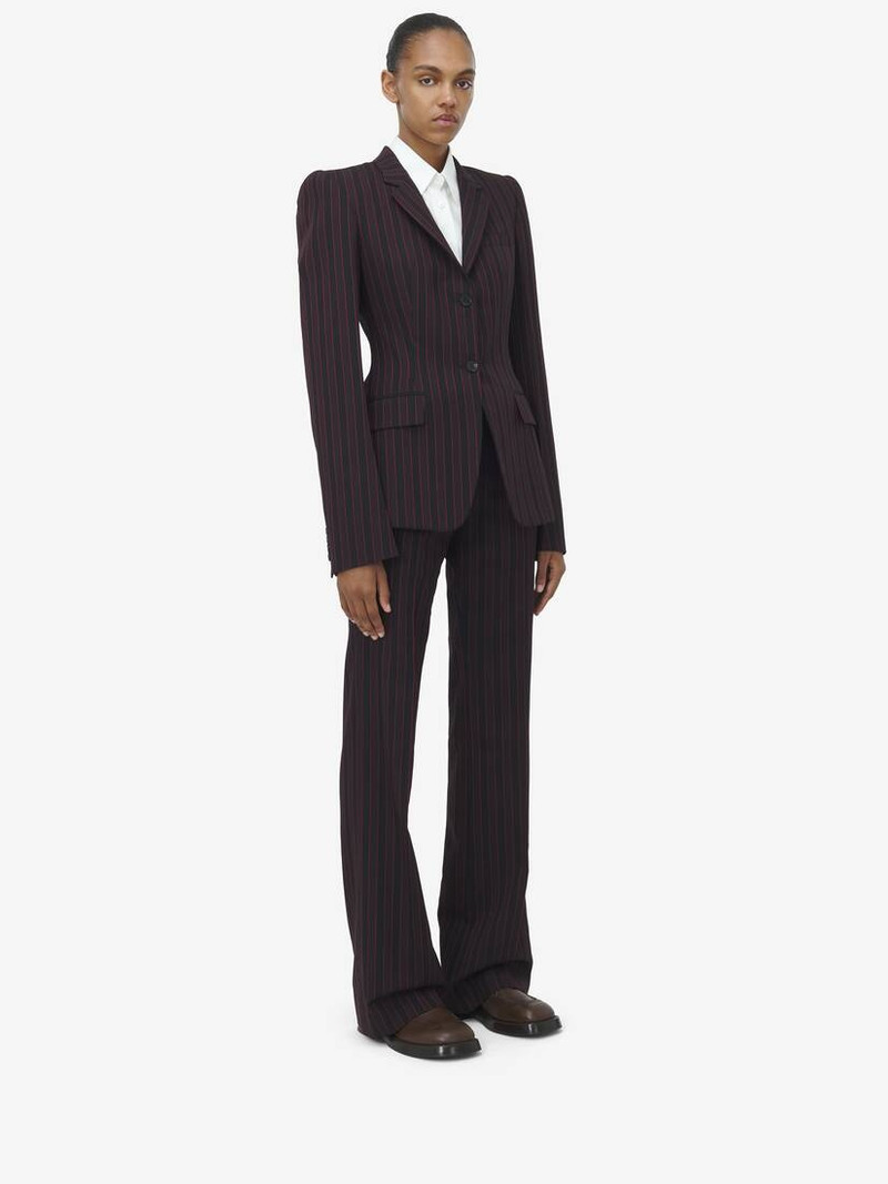 Pinstripe Single-breasted Jacket 4