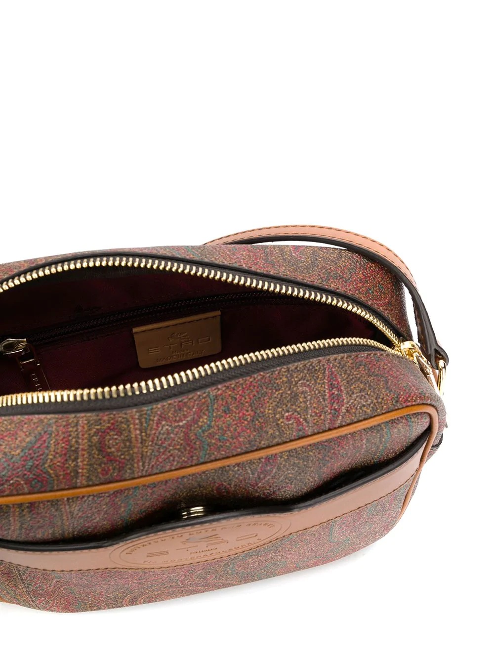 paisley print cross-body bag - 5