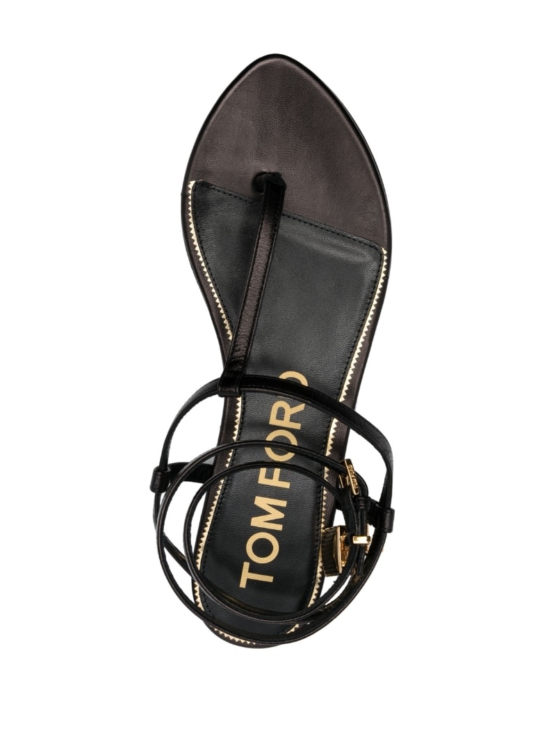 Padlock flat sandals - 4