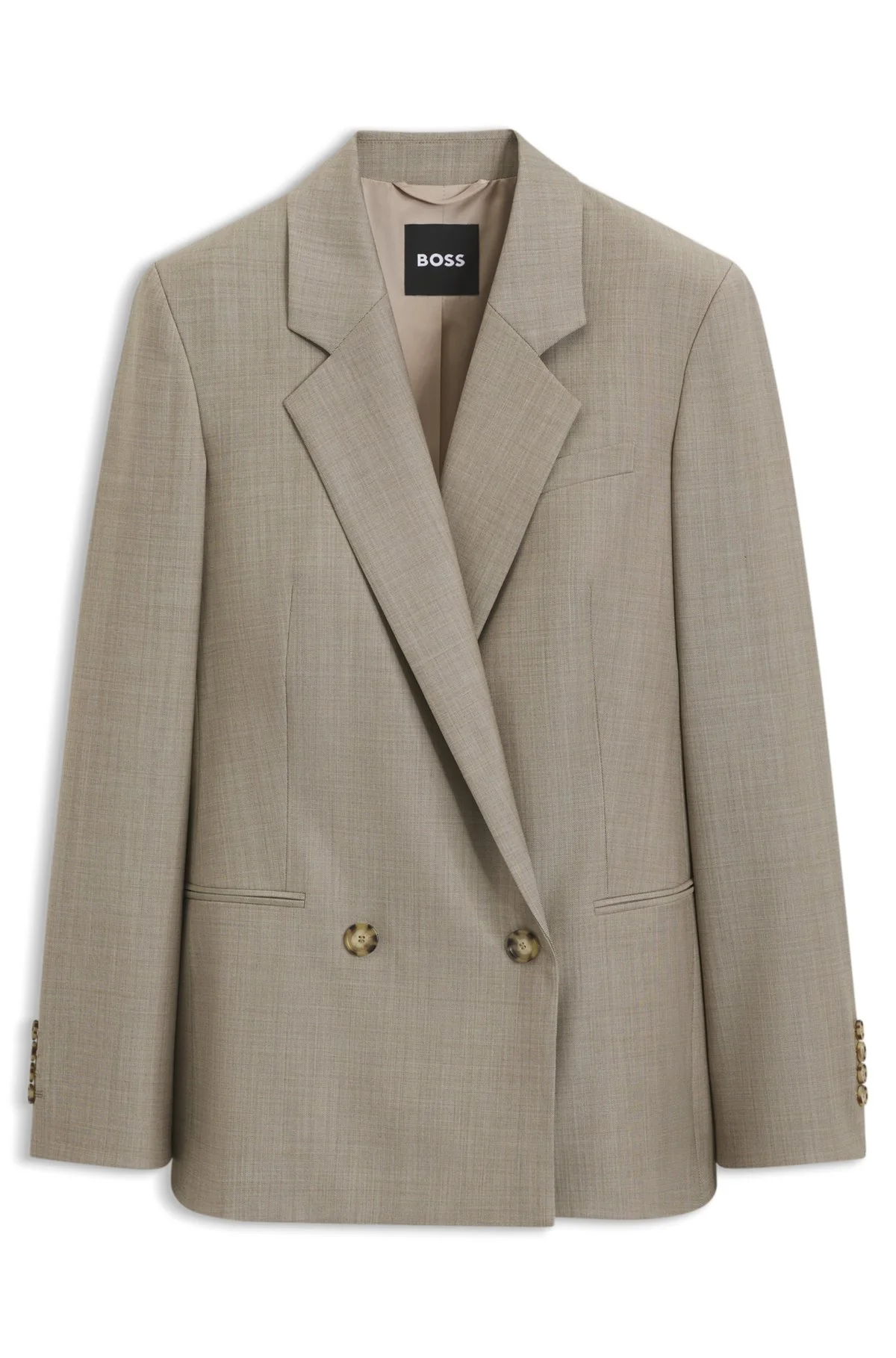 REGULAR-FIT BLAZER IN ITALIAN VIRGIN WOOL WITH STRETCH - 1