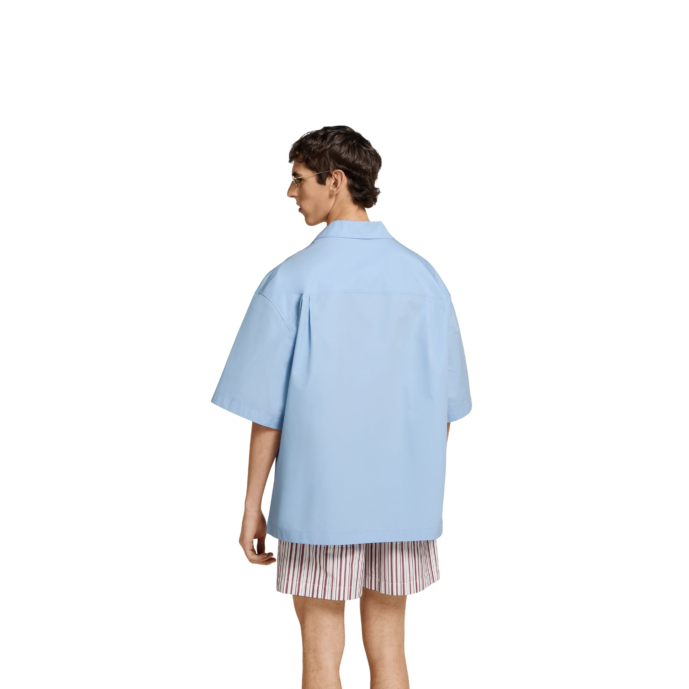 Cotton poplin shirt with embroidery - 4