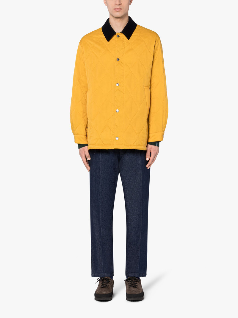 Mackintosh TEEMING YELLOW NYLON QUILTED COACH JACKET outlook