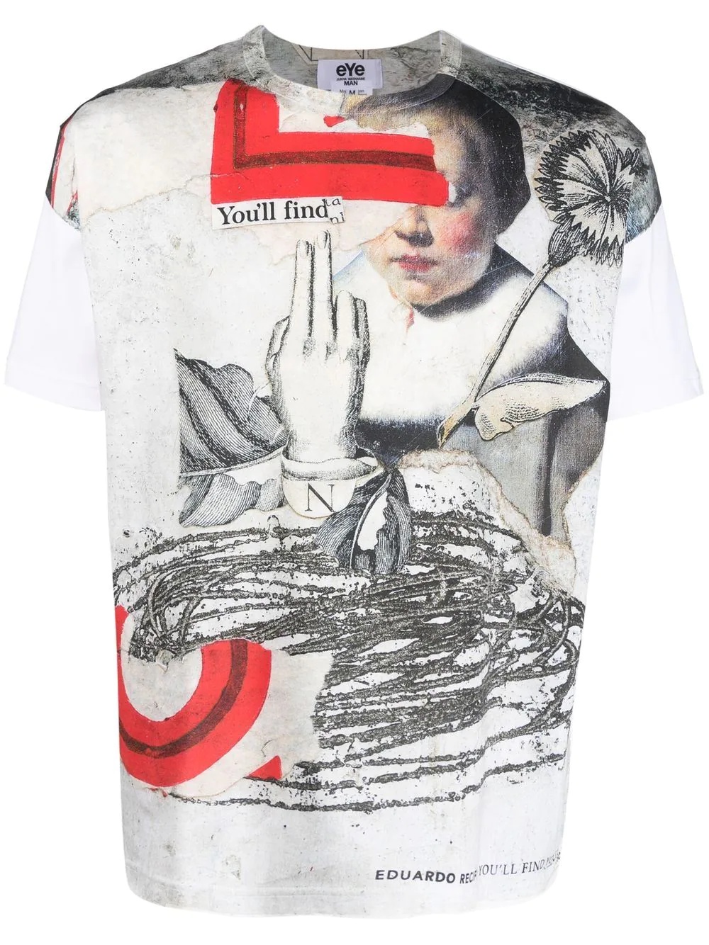 graphic-print crew-neck T-shirt - 1