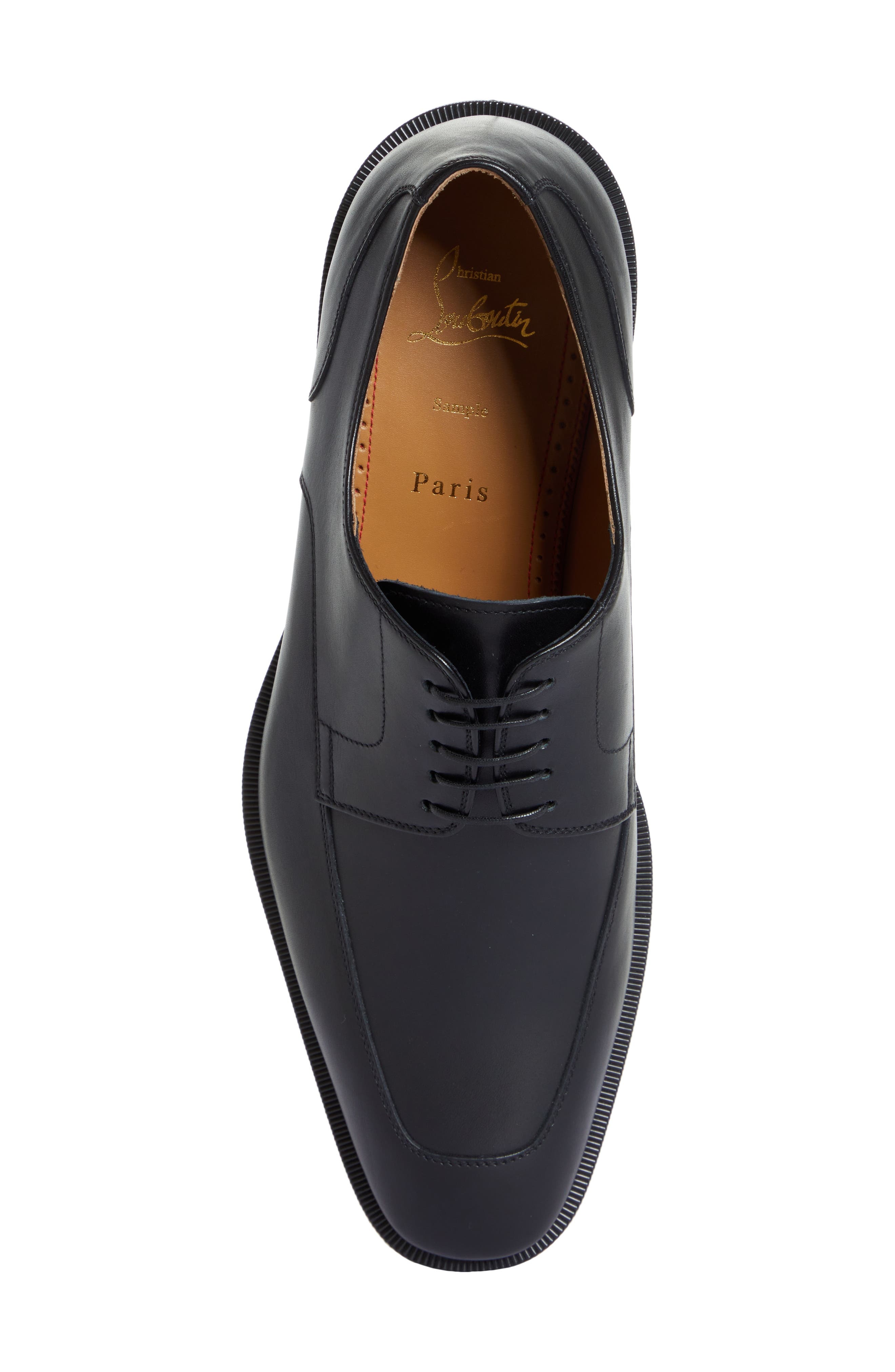 Christian Louboutin Davisol Lug Sole Derby in Bk01-Black at Nordstrom - 5