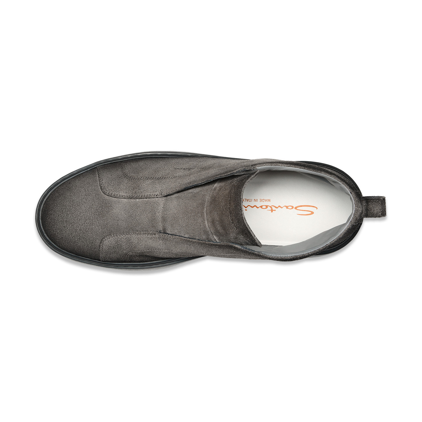 Men's grey suede slip-on sneaker - 5