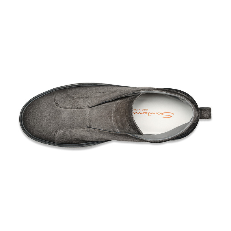 Men's grey suede slip-on sneaker 5