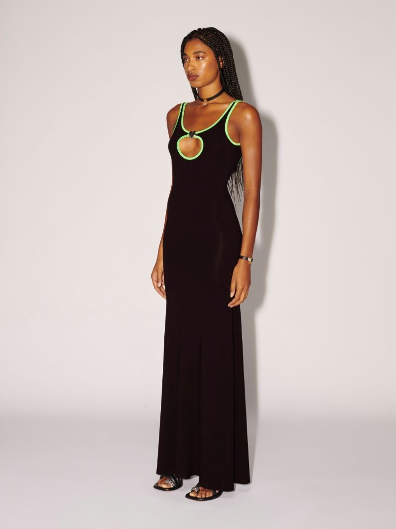 Heart Hole Long Dress - 4