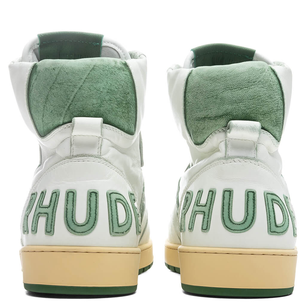 RHUDE RHECESS SKY HI - WHITE/GREEN - 4