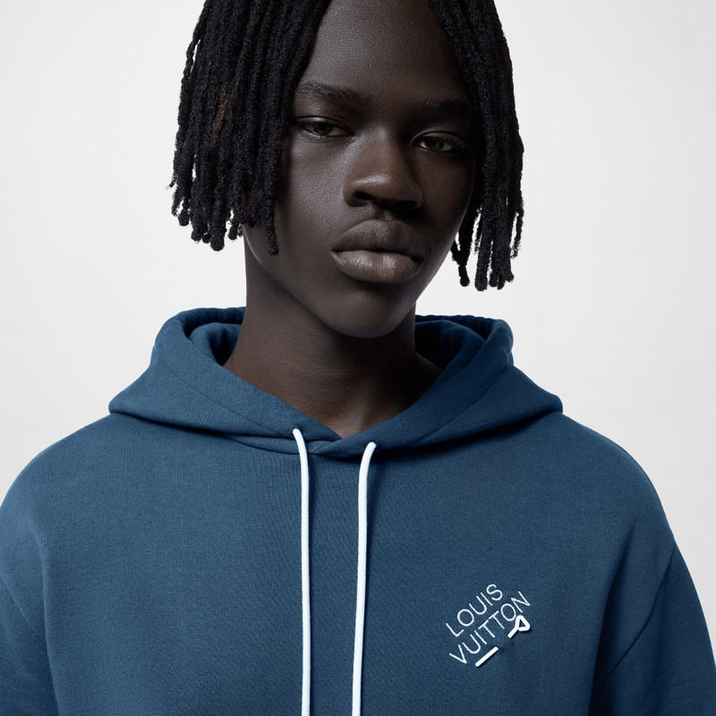 Embroidered Signature Cotton Hoodie 4