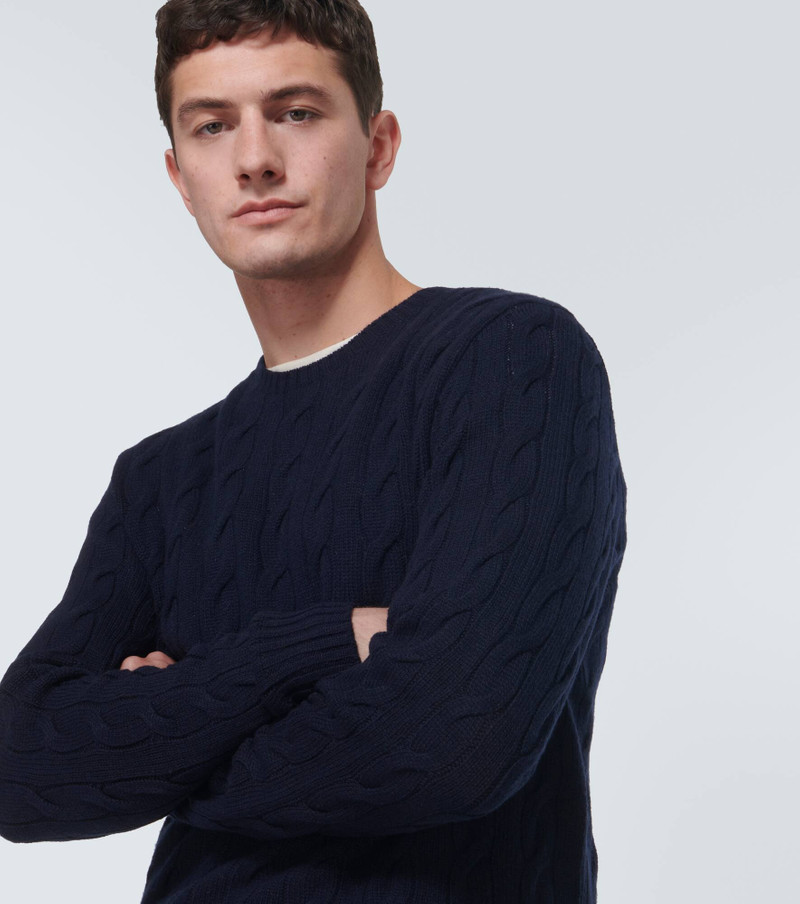 Cable-knit cashmere sweater 5