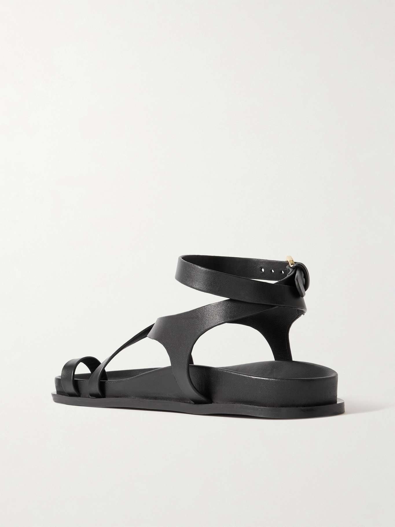 Jalen Slim leather sandals Black - 3