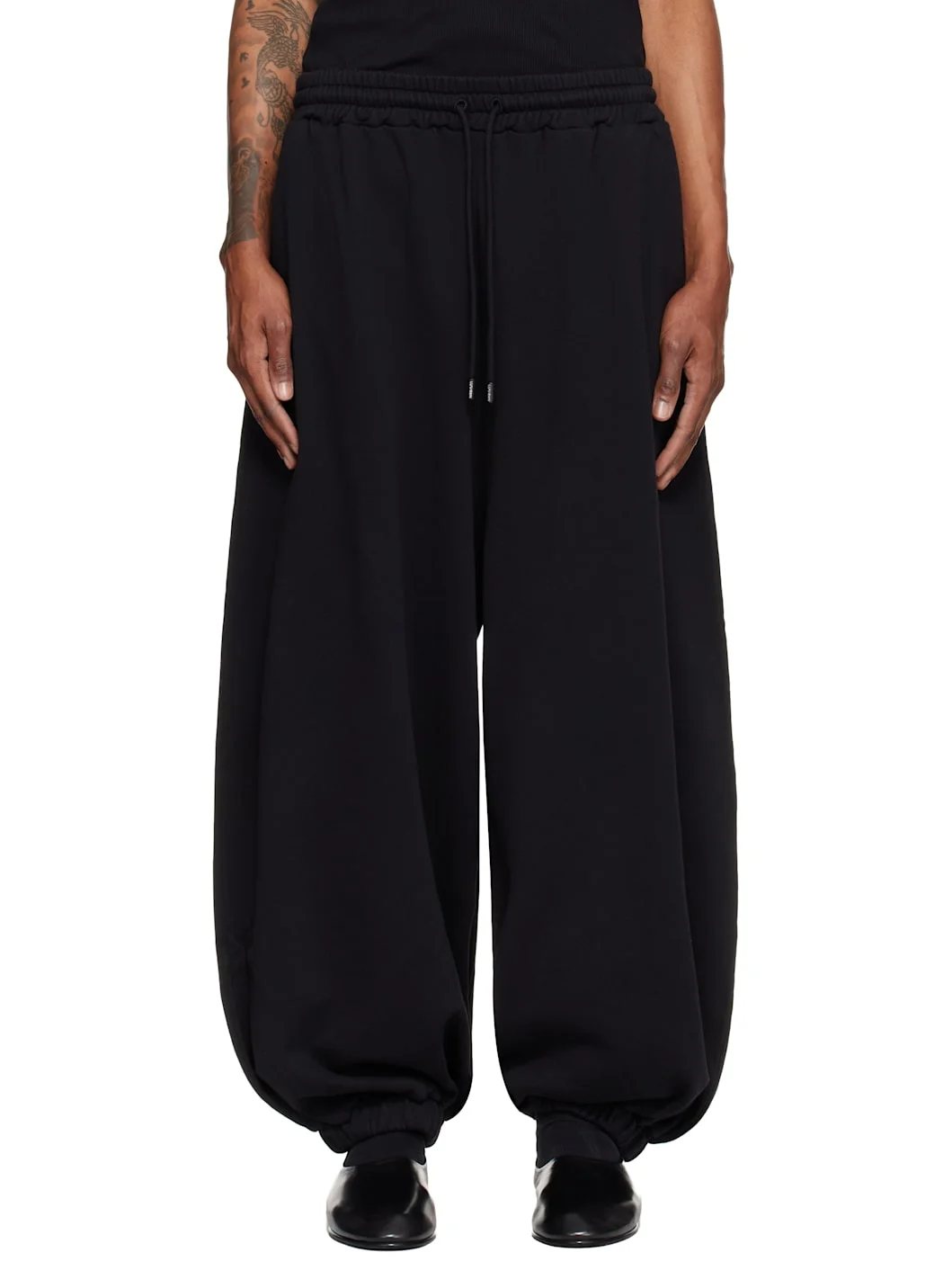 Black Baggy Bontan Sweatpants - 1