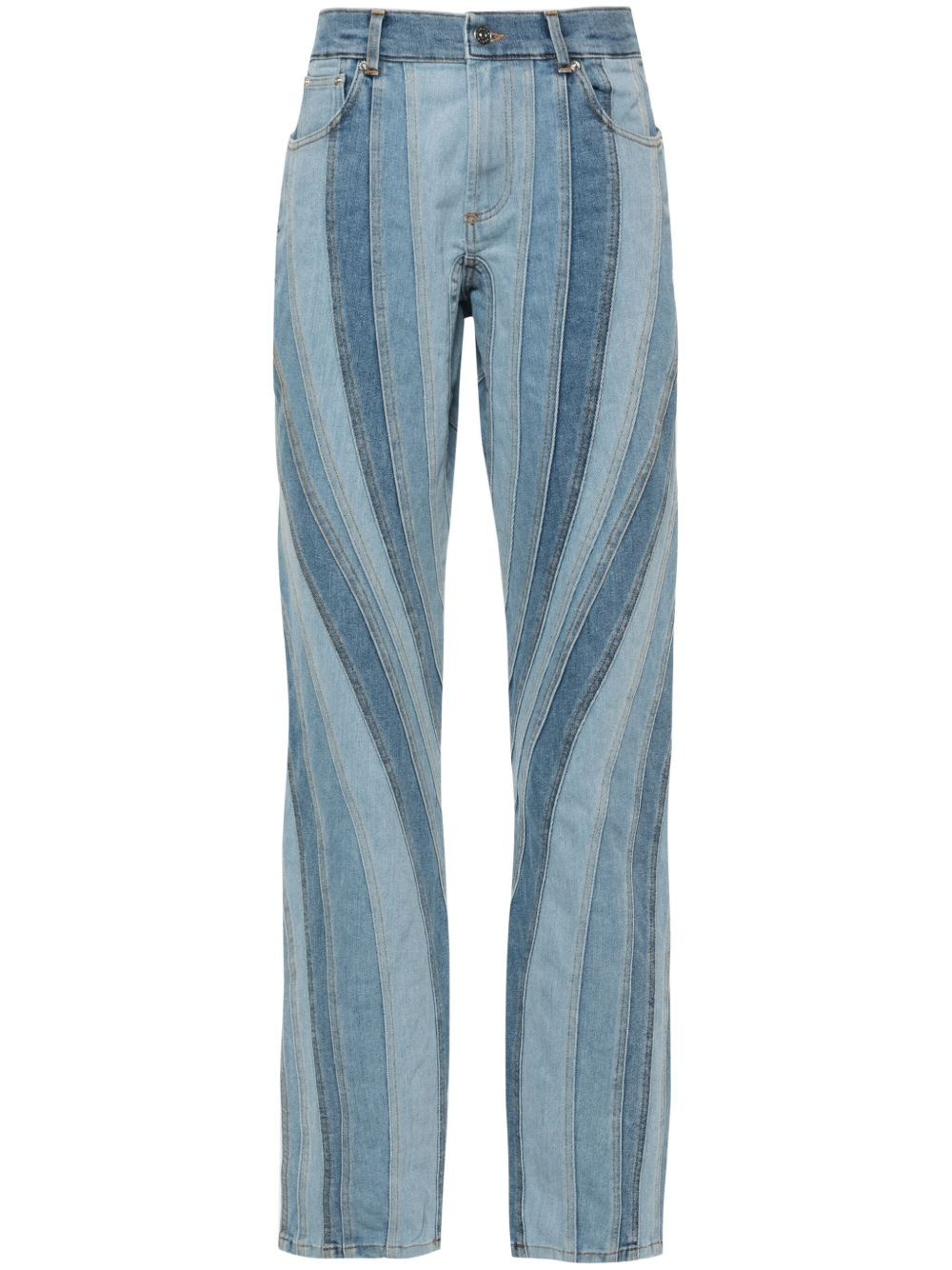 Spiral straight-leg jeans - 1