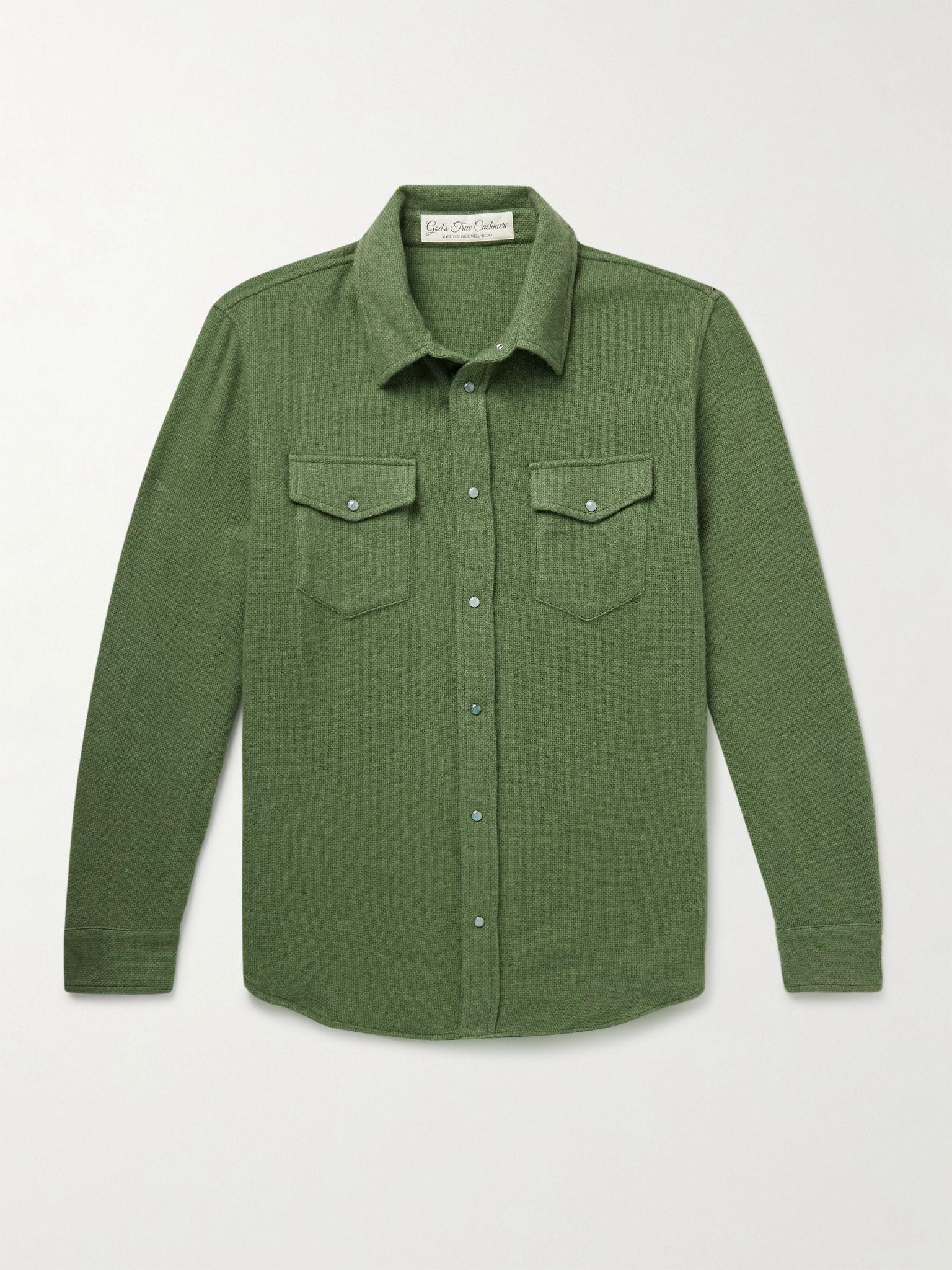Cashmere Shirt Green - 1