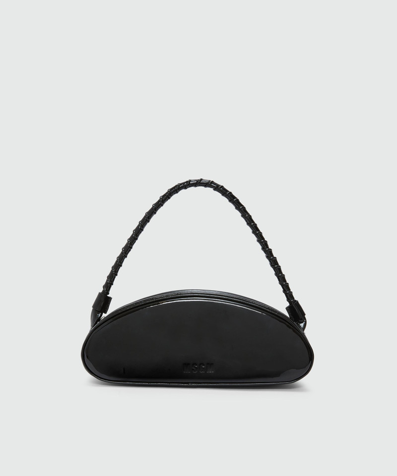 Black patent leather MSGM handbag - 1