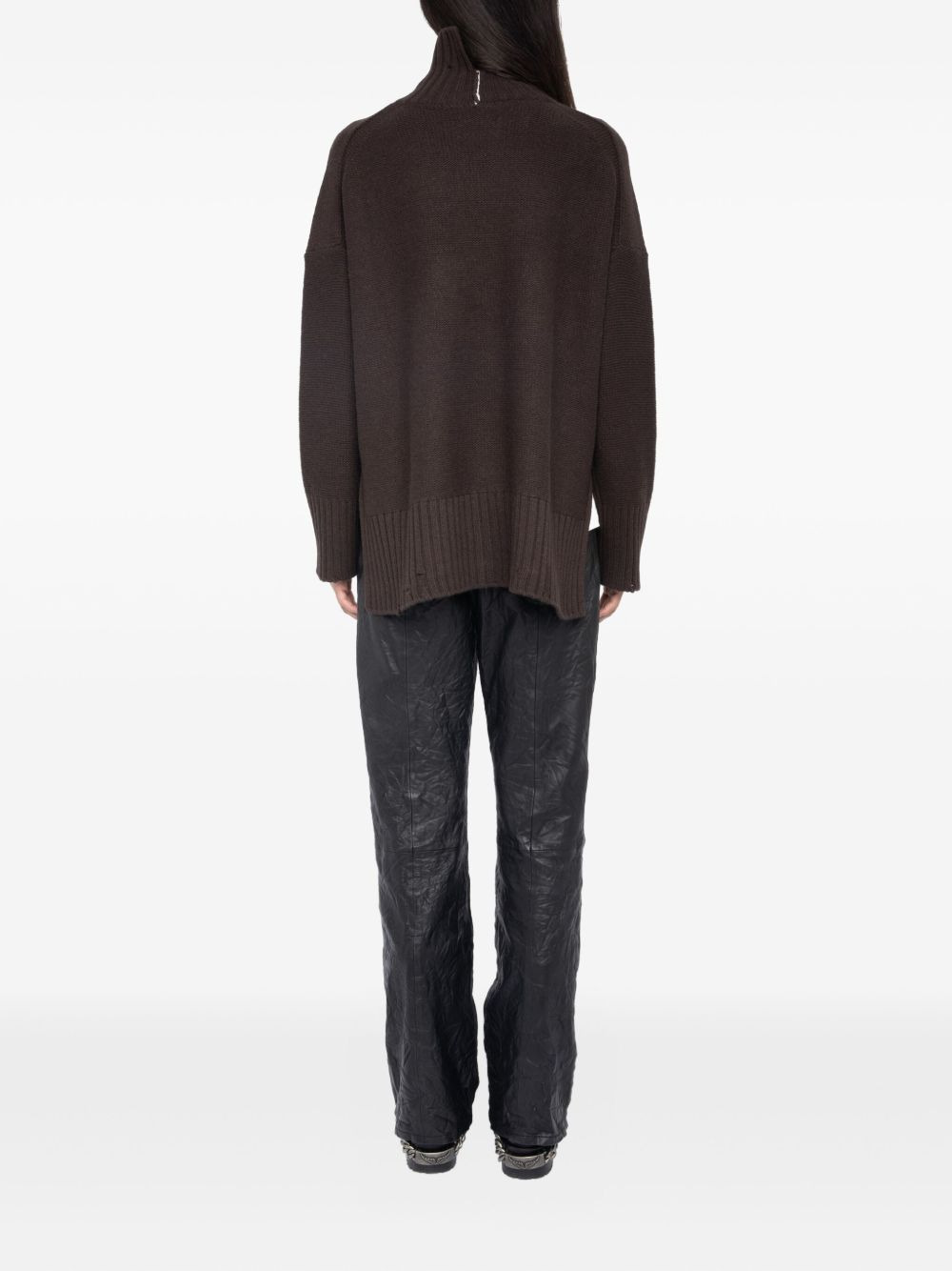 Bleeza skull-embellished turtleneck sweater - 4