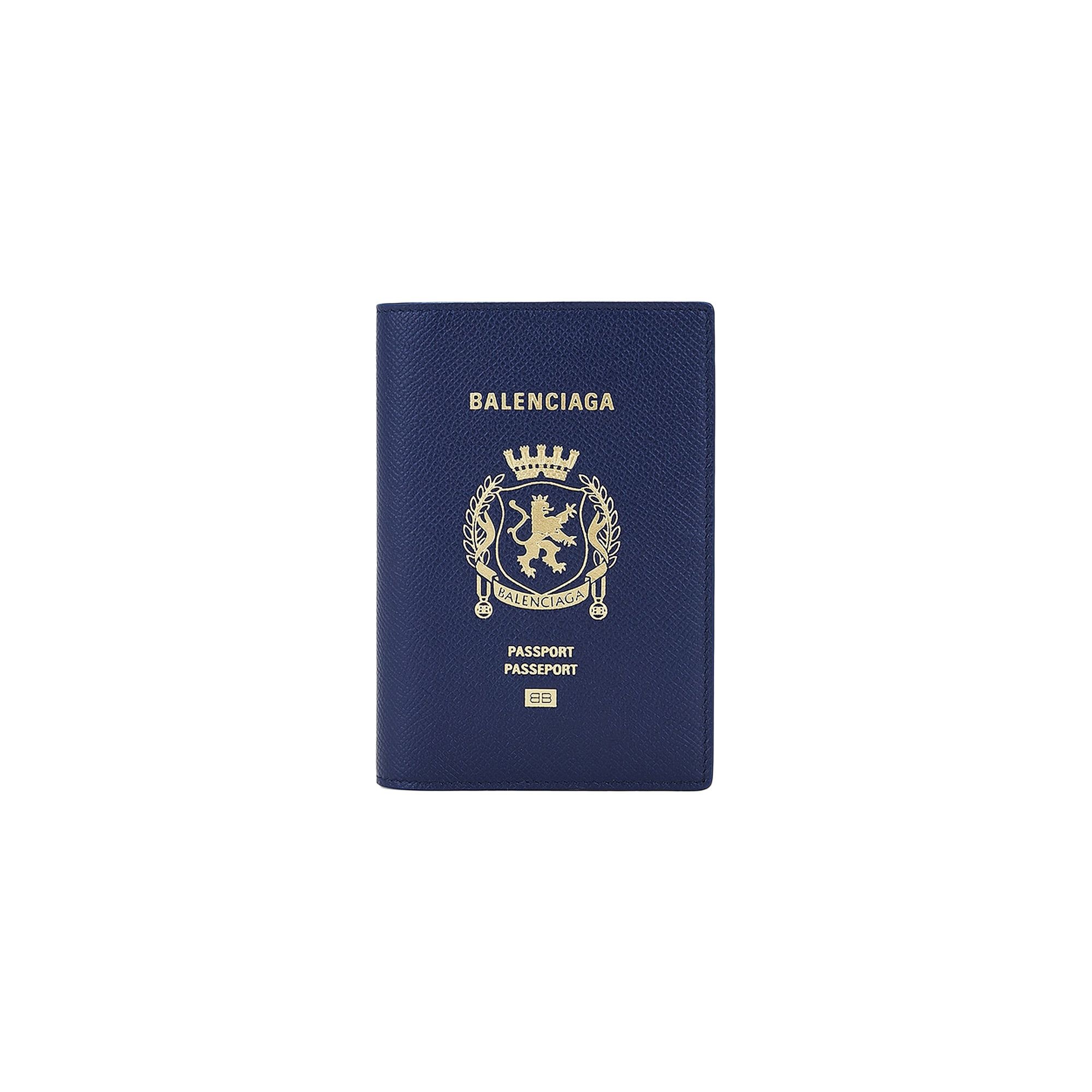 Balenciaga Passport Holder 'Blue' - 1