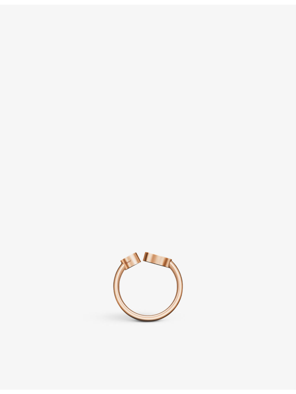 Happy Hearts 18ct rose-gold and 0.22ct round-cut diamond ring - 2