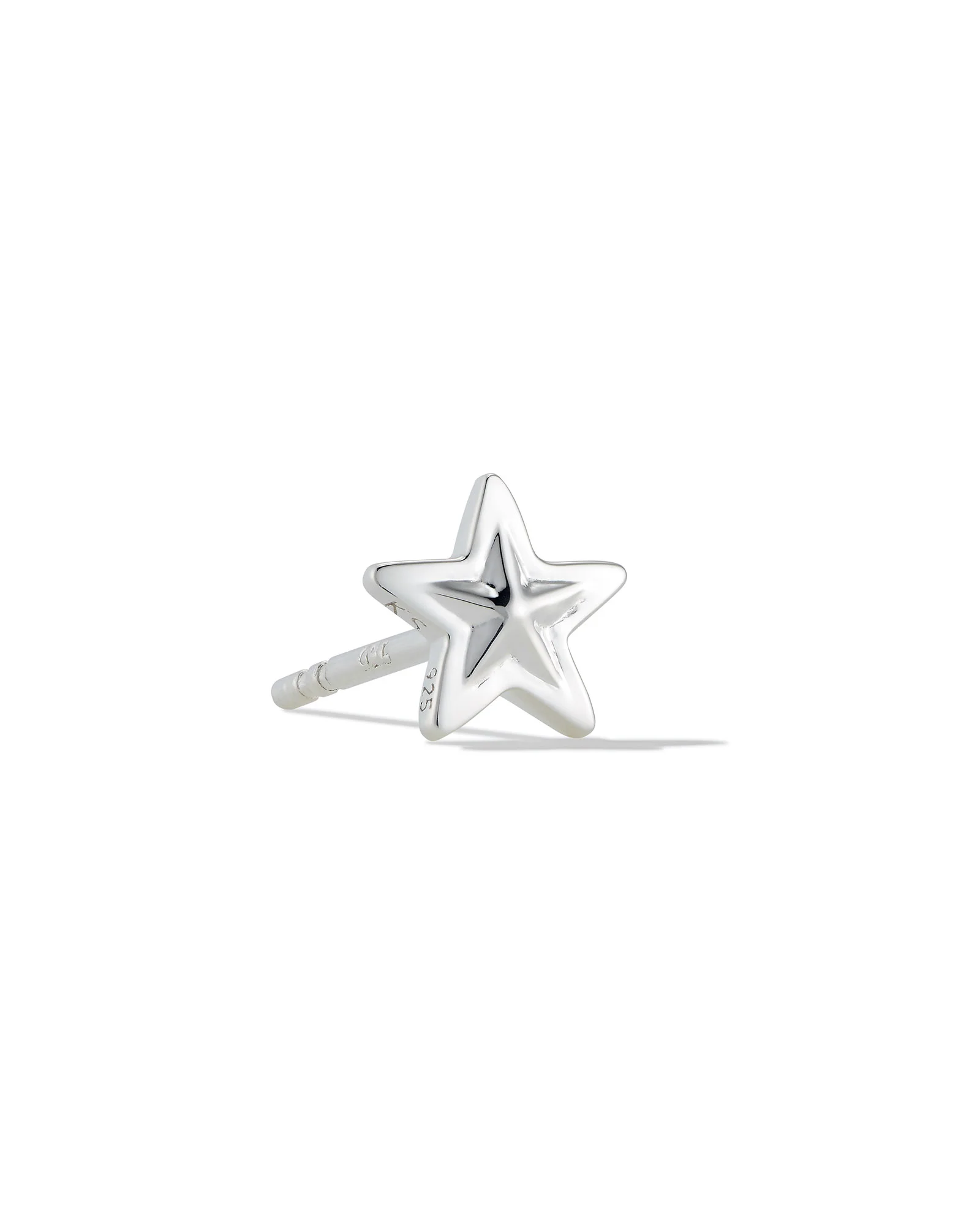 Small Star Single Stud Earring in Sterling Silver - 1