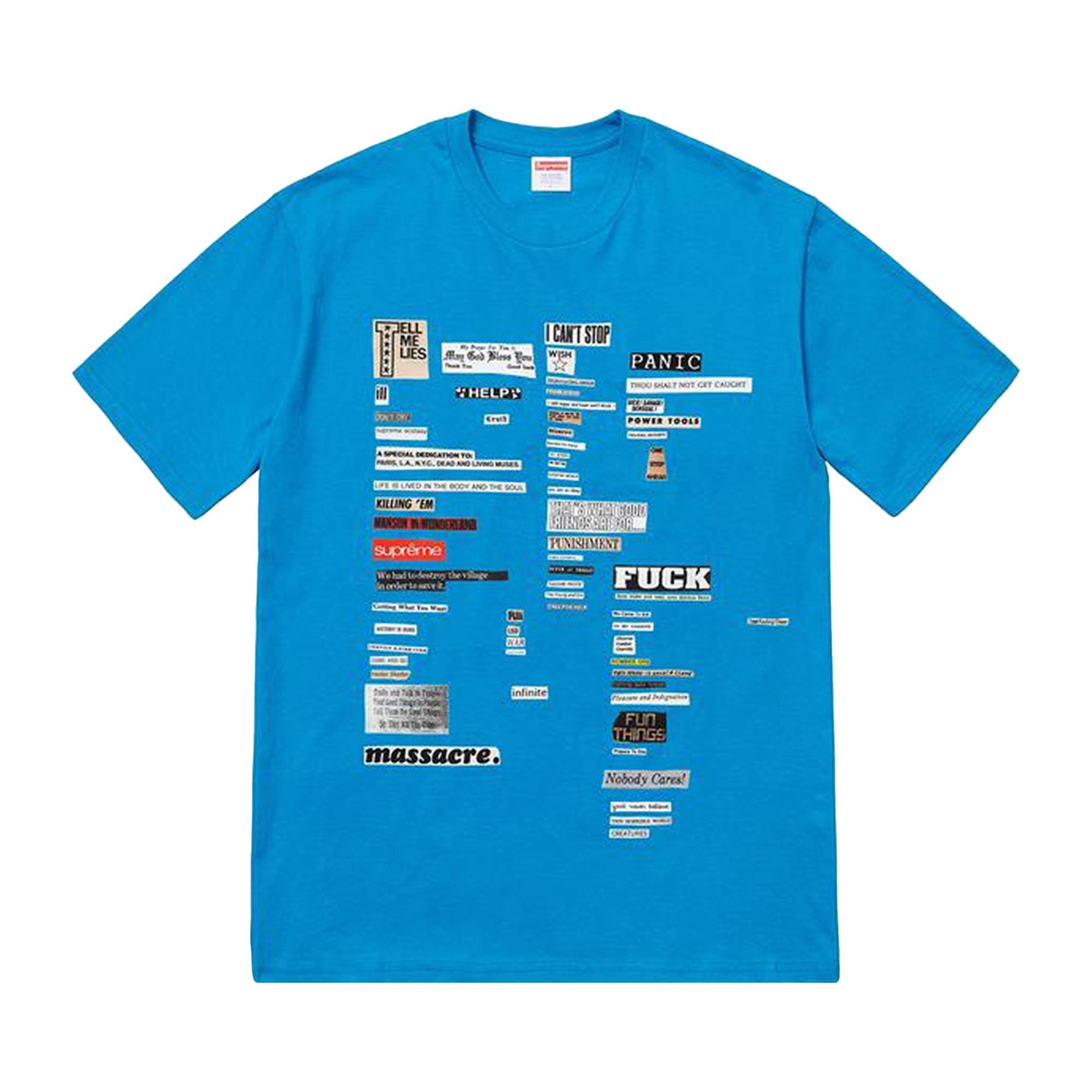 Supreme Cutouts Tee 'Bright Blue' - 1