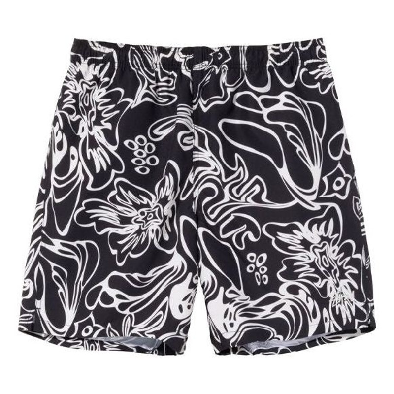 Stussy Wavy 하와이 워터 숏 '블랙' 113137 - 1
