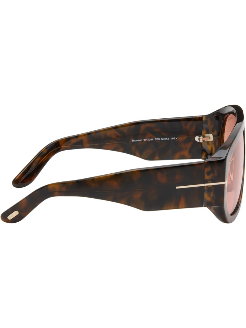 TOM FORD Brown Bronson Sunglasses outlook