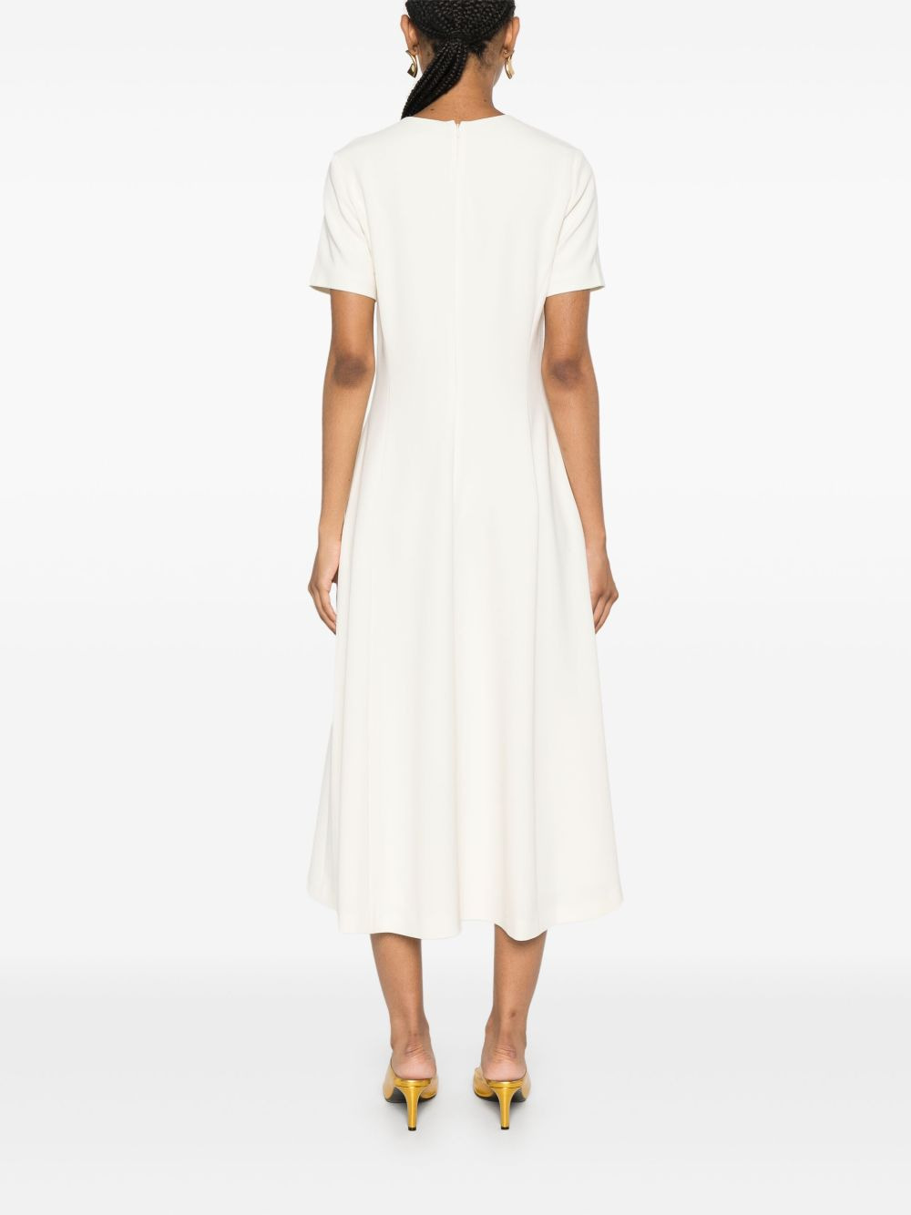 crepe midi dress - 4