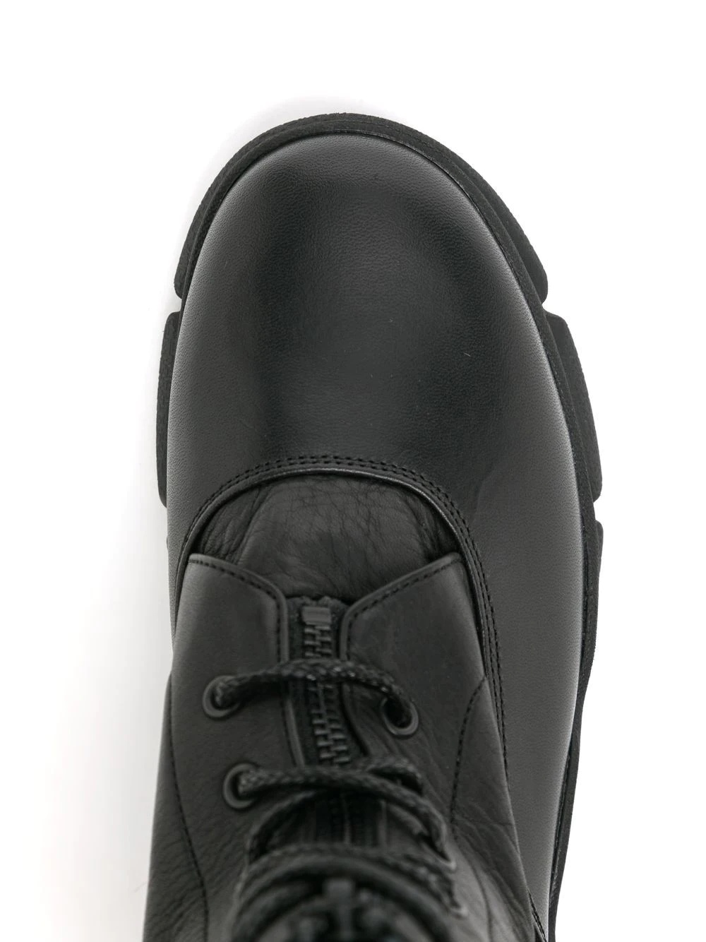 lace-up combat boots - 7