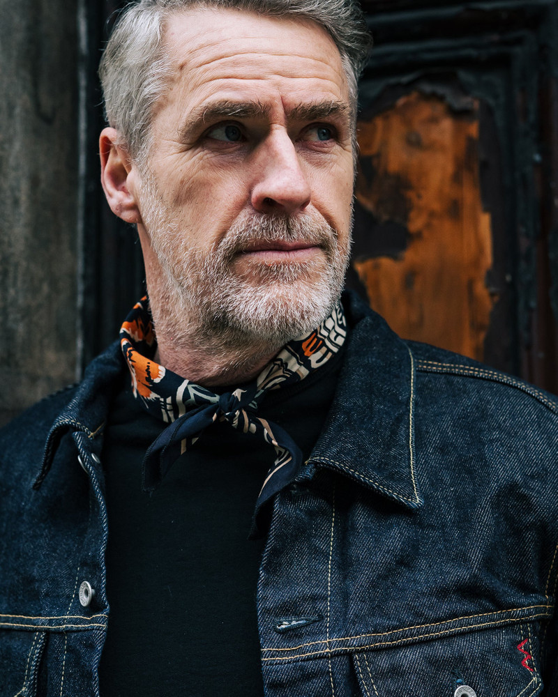 Iron Heart FELIX GREEN ORGANIC COTTON "UNTITLED" BANDANA - TIGER outlook