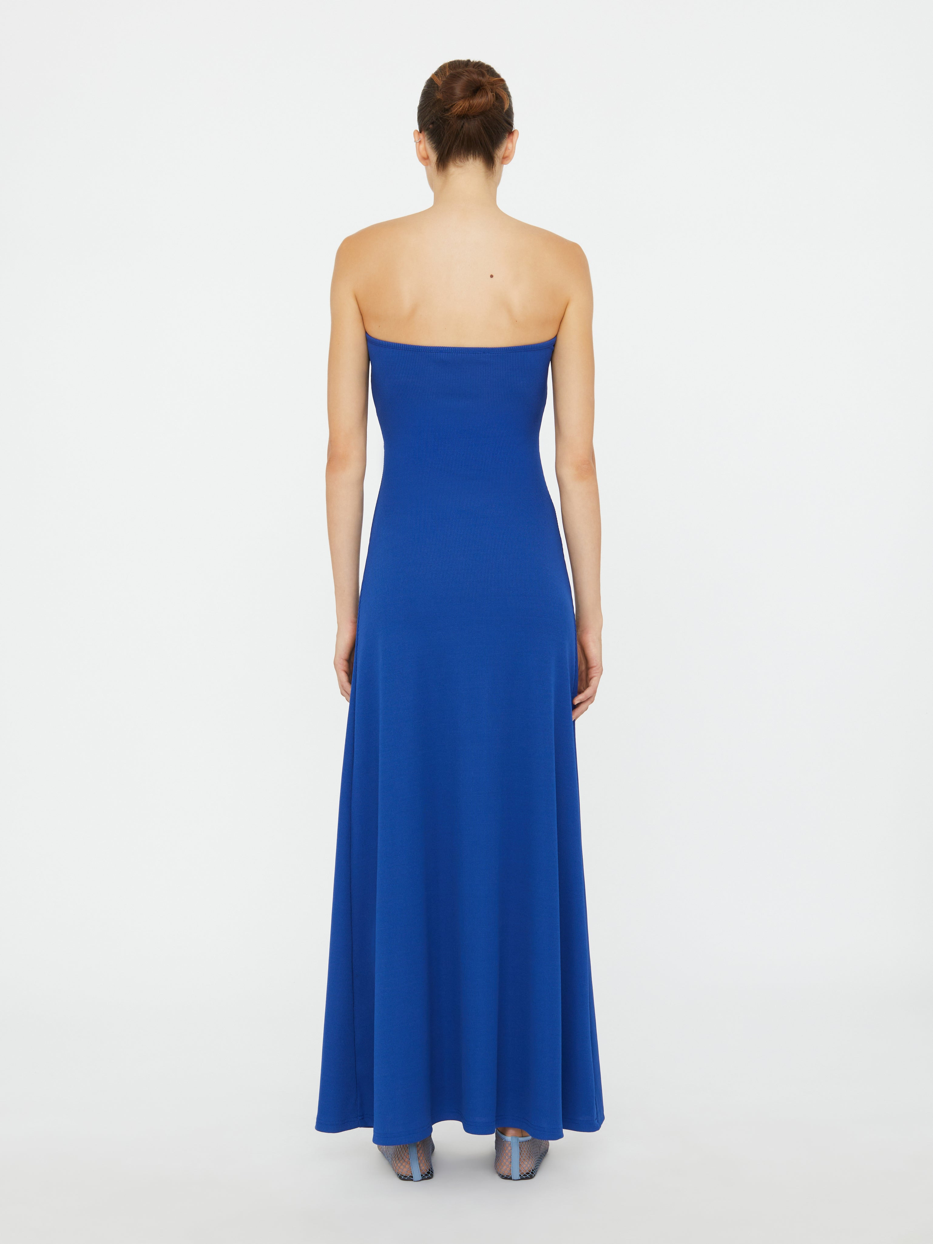 Paisley Ruched Disconnect Strapless Dress - 4
