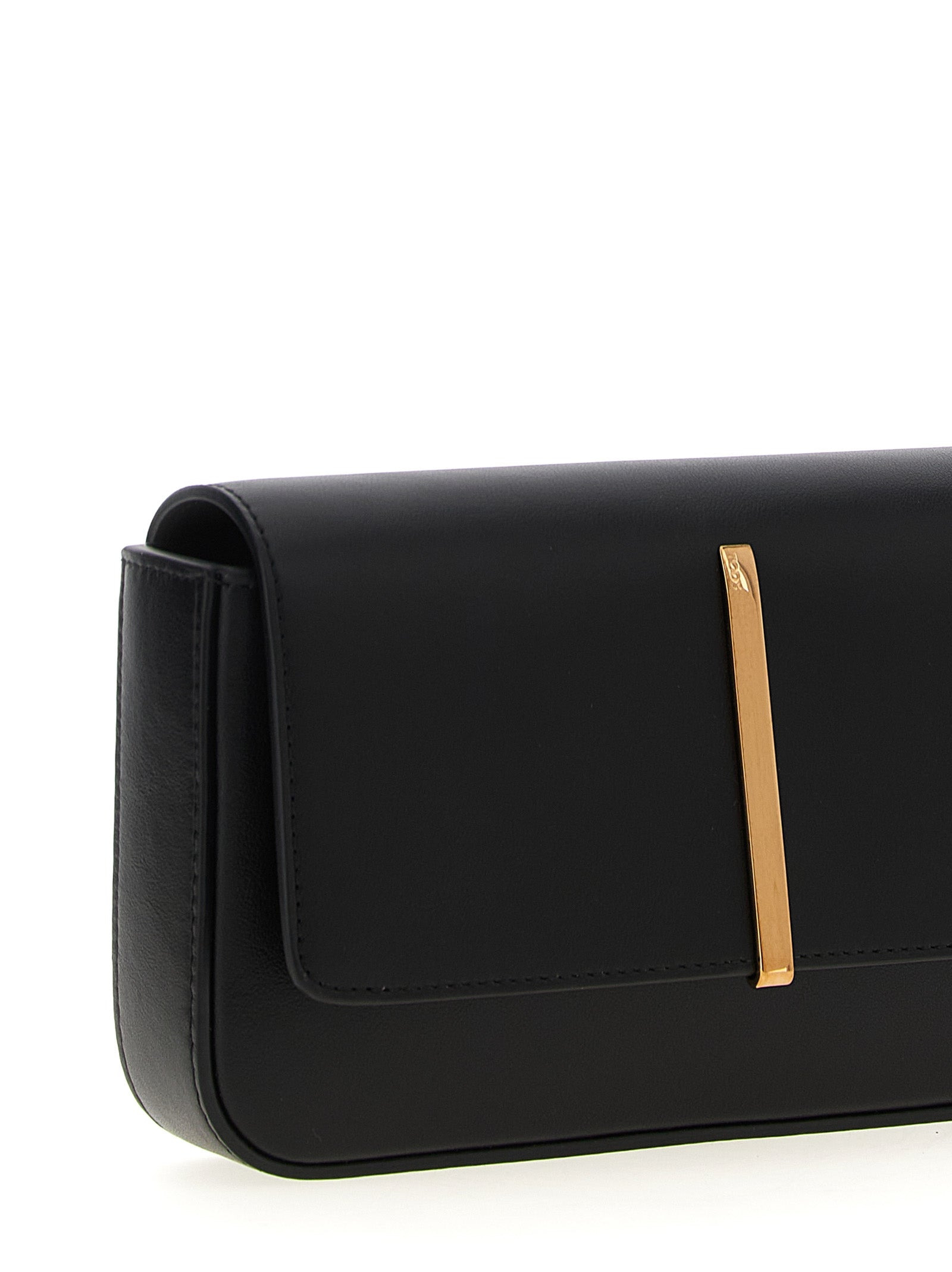 Mini Leather Shoulder Strap Crossbody Bags Black - 3