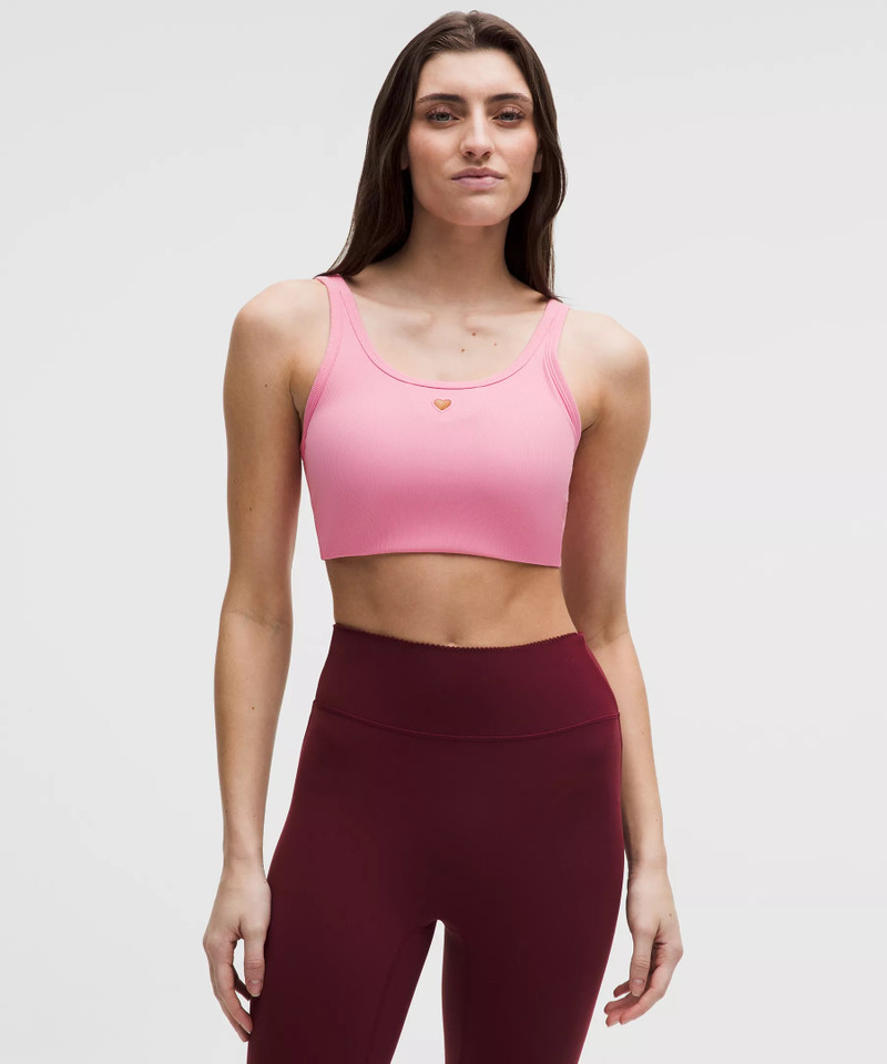 Nulu Ribbed Scoopneck Bra Light Support, B/C Cup *Heart 1