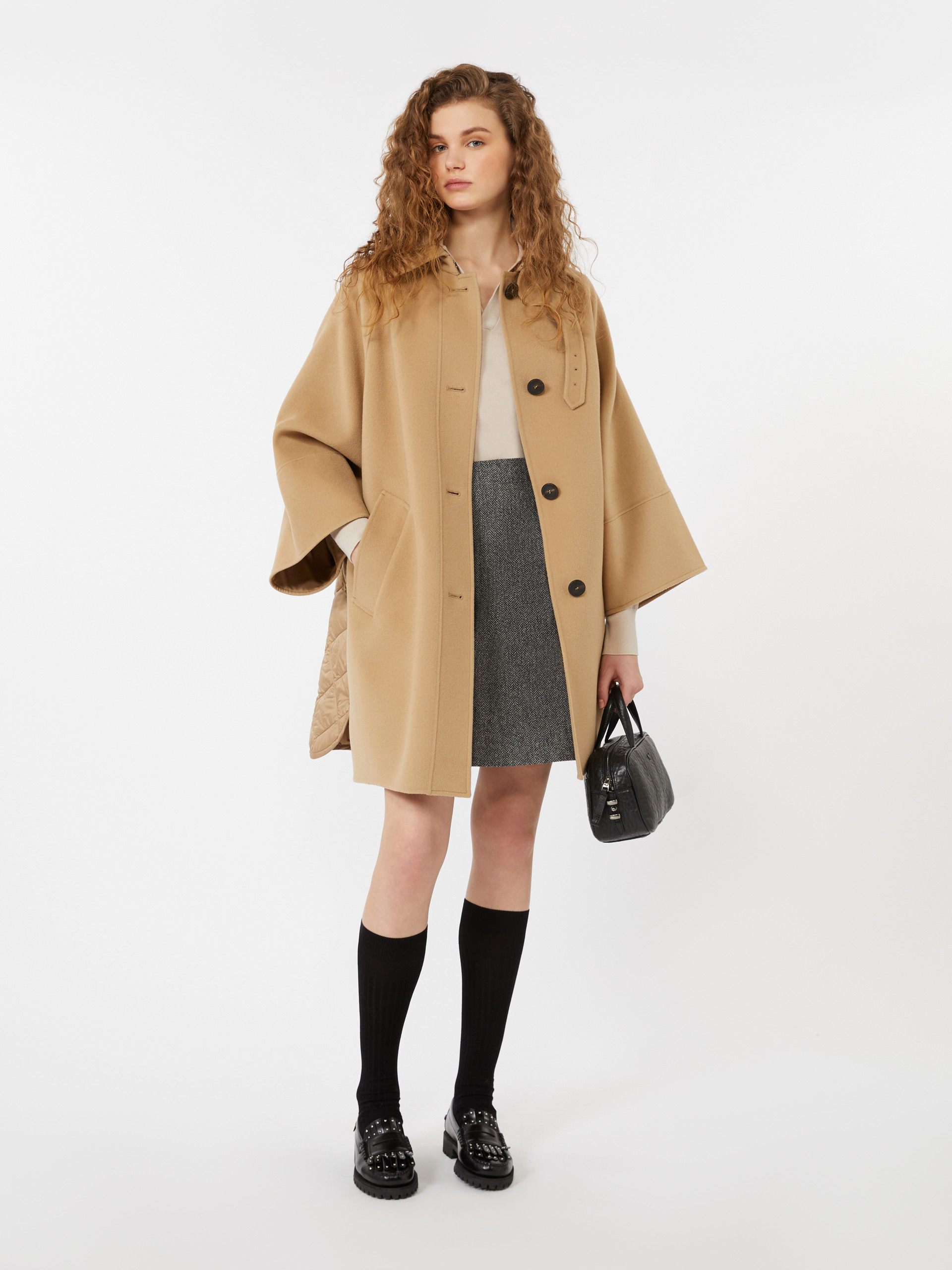 MARCHE Chevron wool skirt - 2