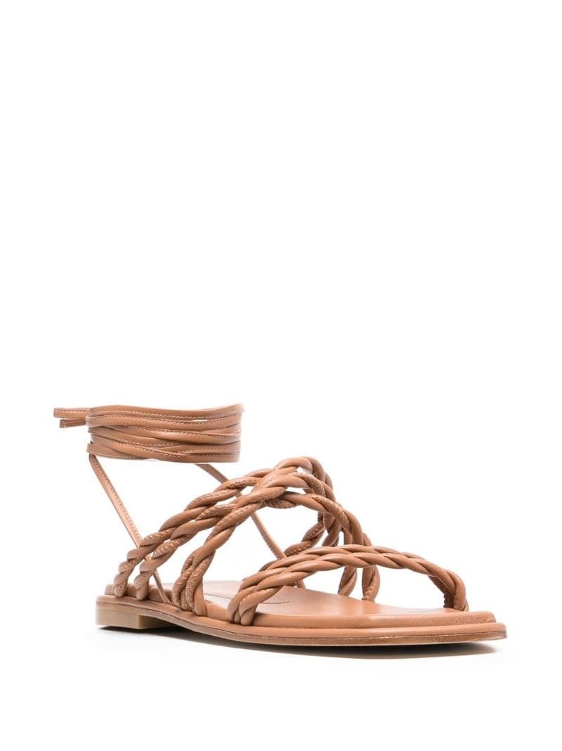 strappy leather sandals - 3