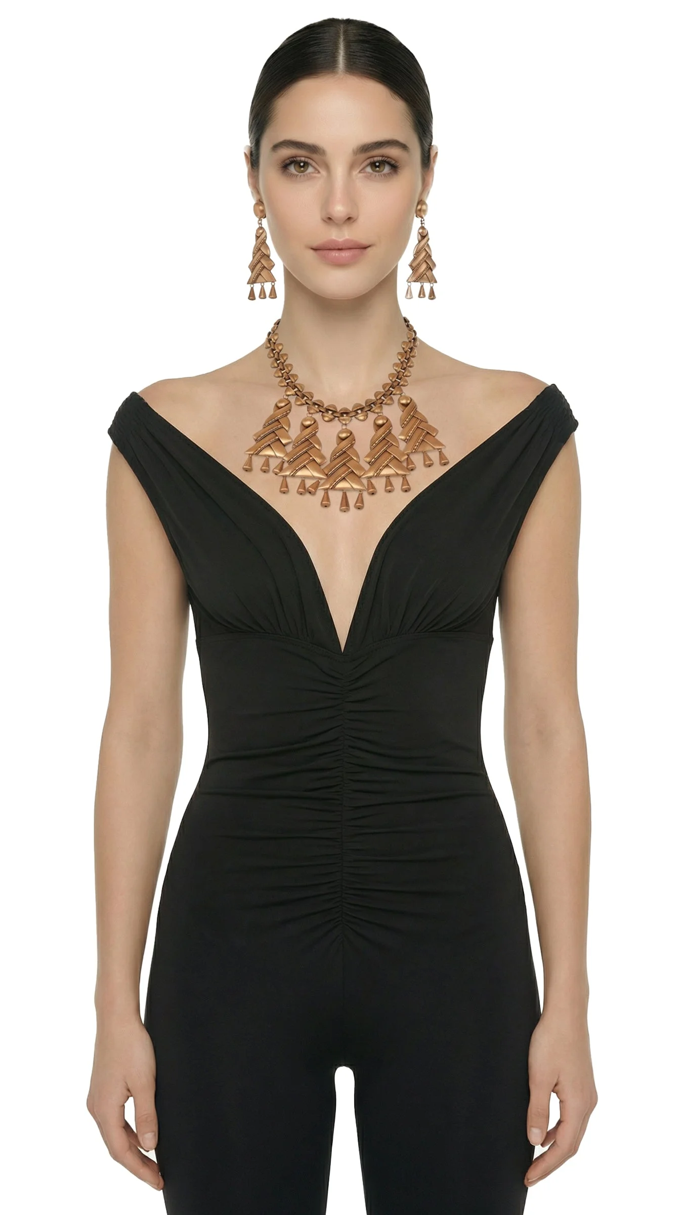 TREE NECKLACE AND EARRING SET - 1