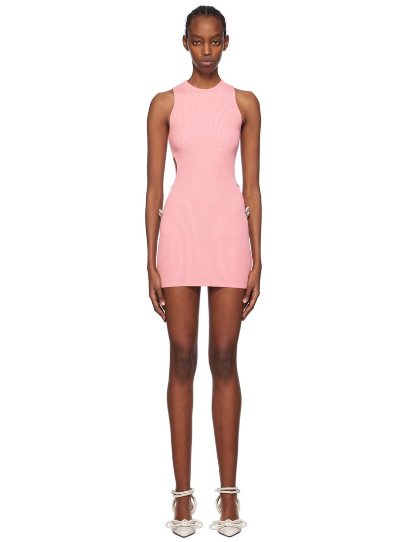 Pink Crystal-Cut Minidress 1