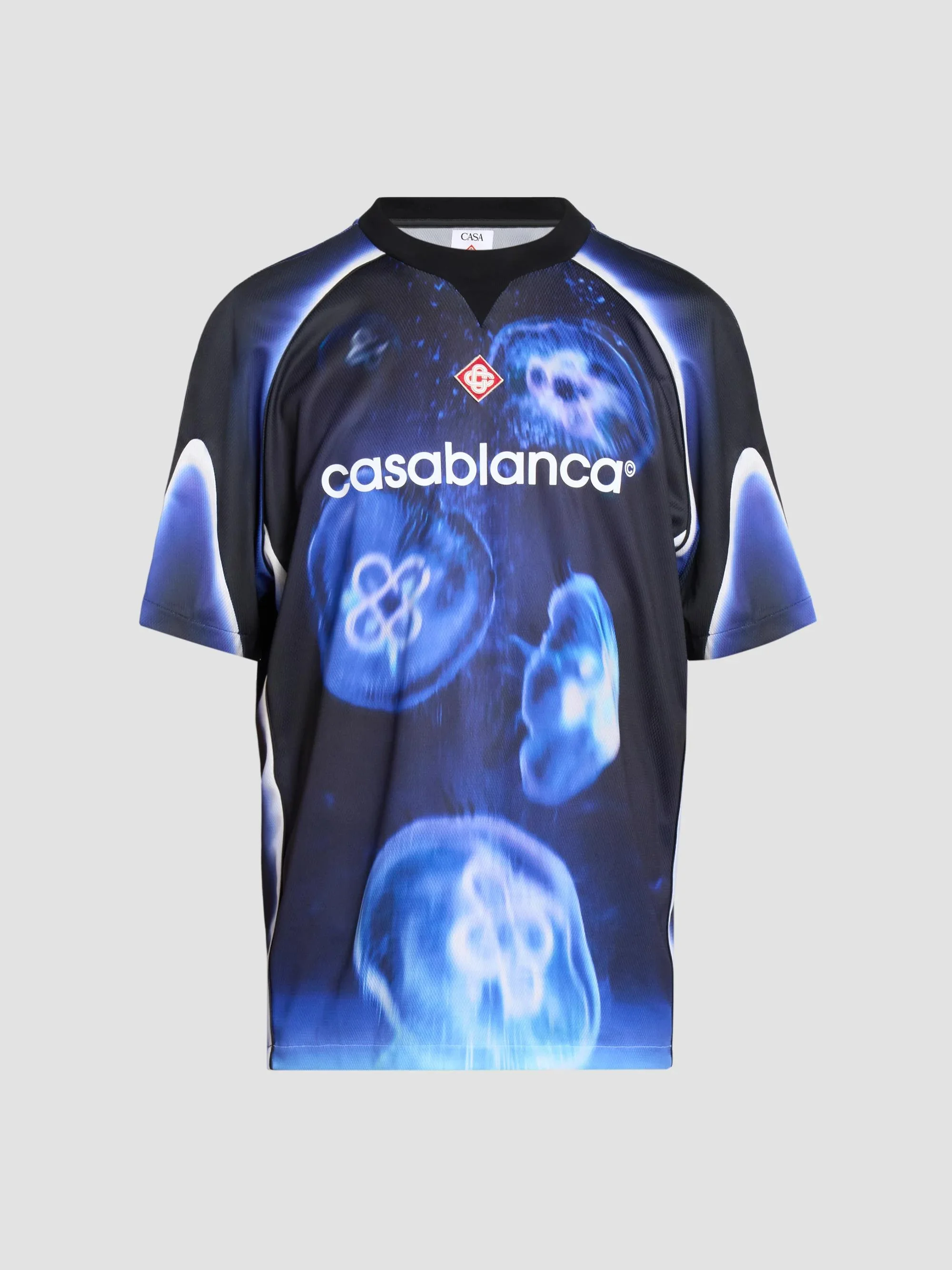 Men's Short-Sleeve Football Top - Blue - 1