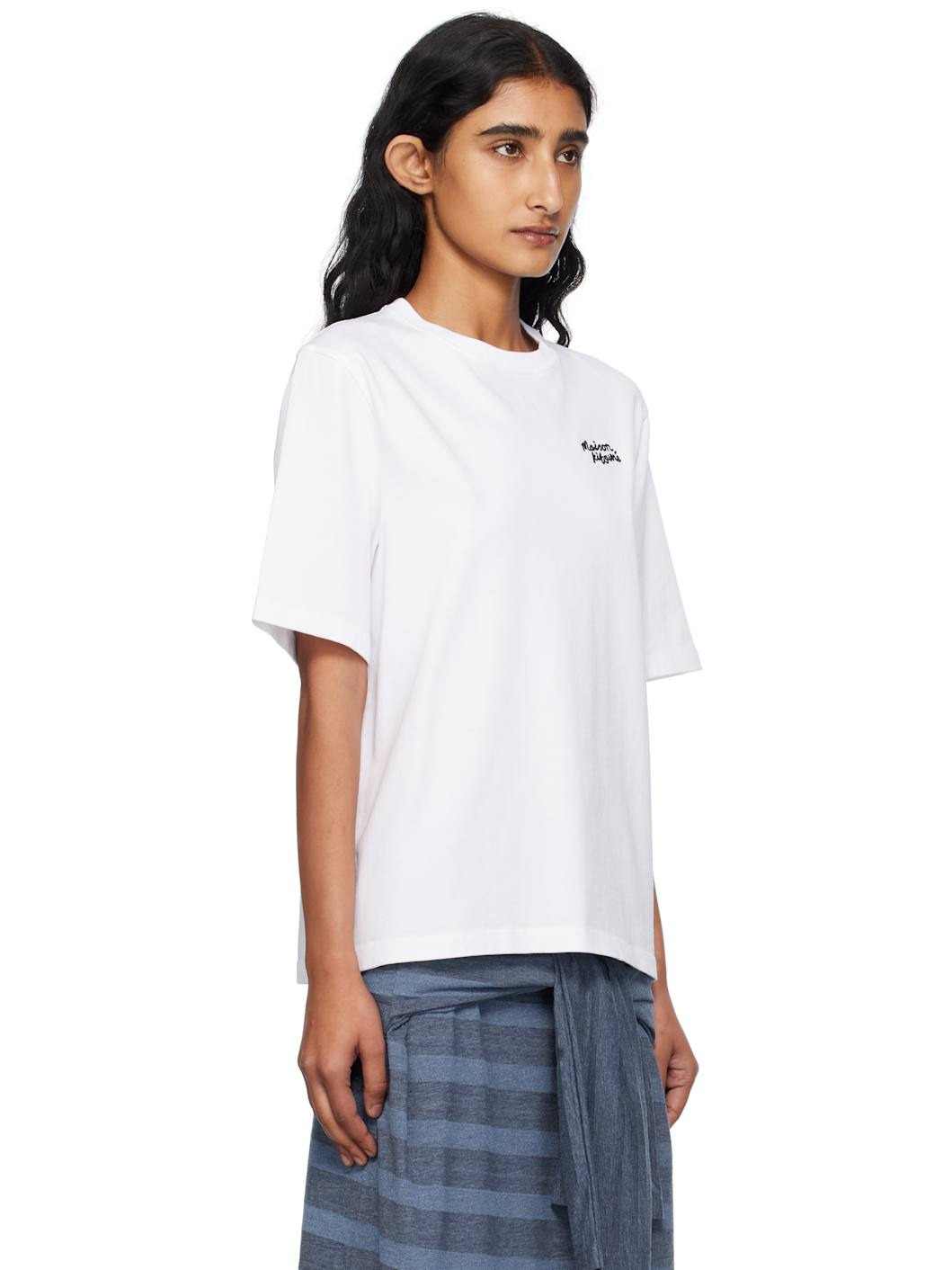 White 'Maison Kitsuné' Handwriting Comfort T-shirt - 2